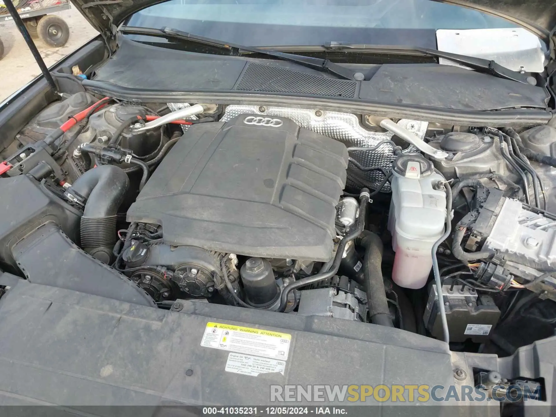 10 fotografías del automóvil dañado WAUD8AF23KN123318 AUDI A6 2019