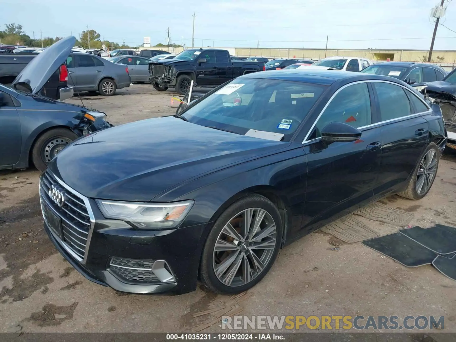 2 fotografías del automóvil dañado WAUD8AF23KN123318 AUDI A6 2019
