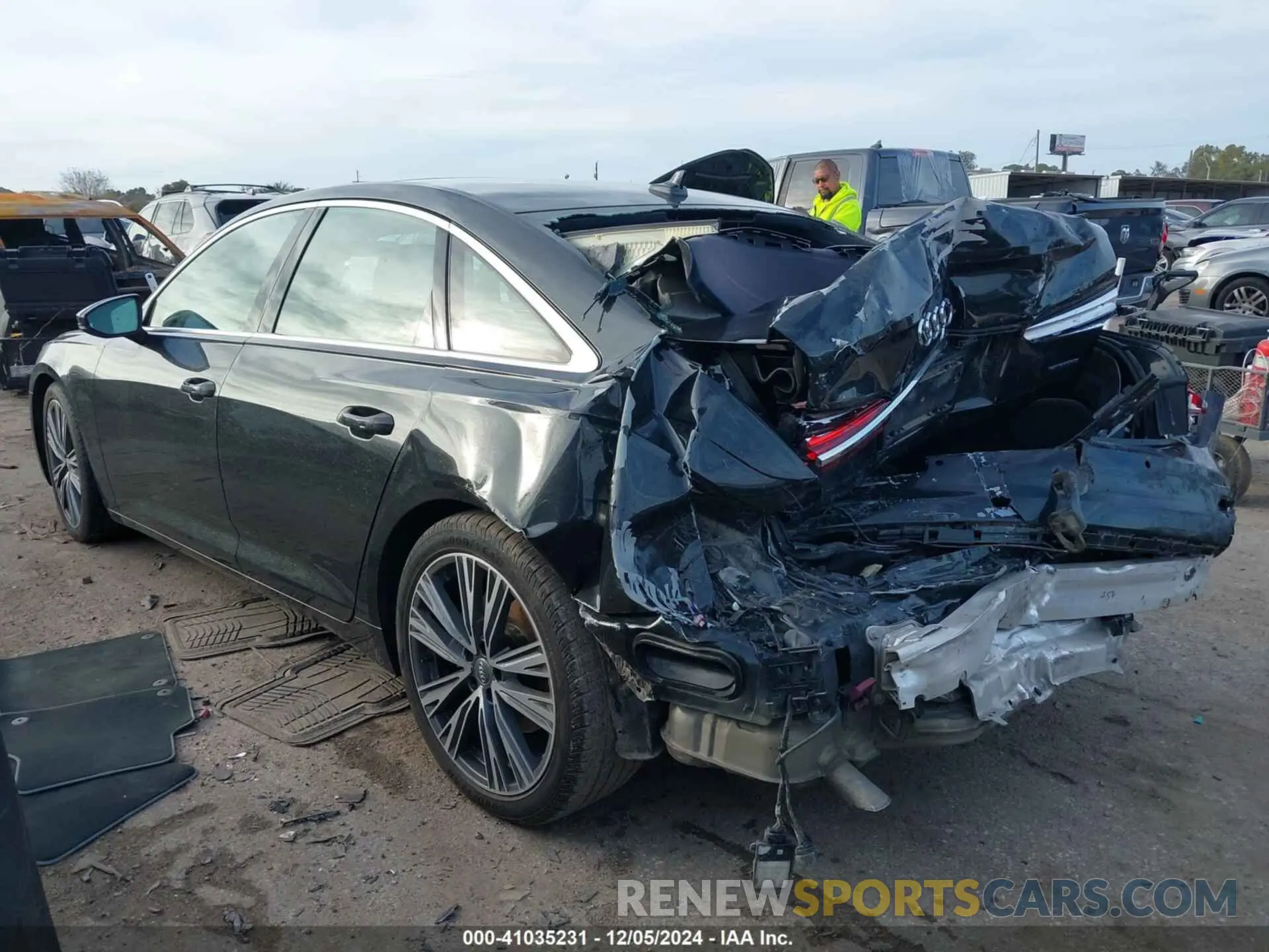 3 fotografías del automóvil dañado WAUD8AF23KN123318 AUDI A6 2019
