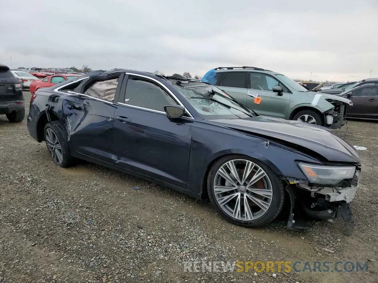 4 fotografías del automóvil dañado WAUD8AF25KN132313 AUDI A6 2019