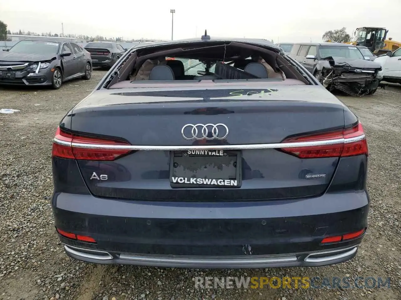6 fotografías del automóvil dañado WAUD8AF25KN132313 AUDI A6 2019