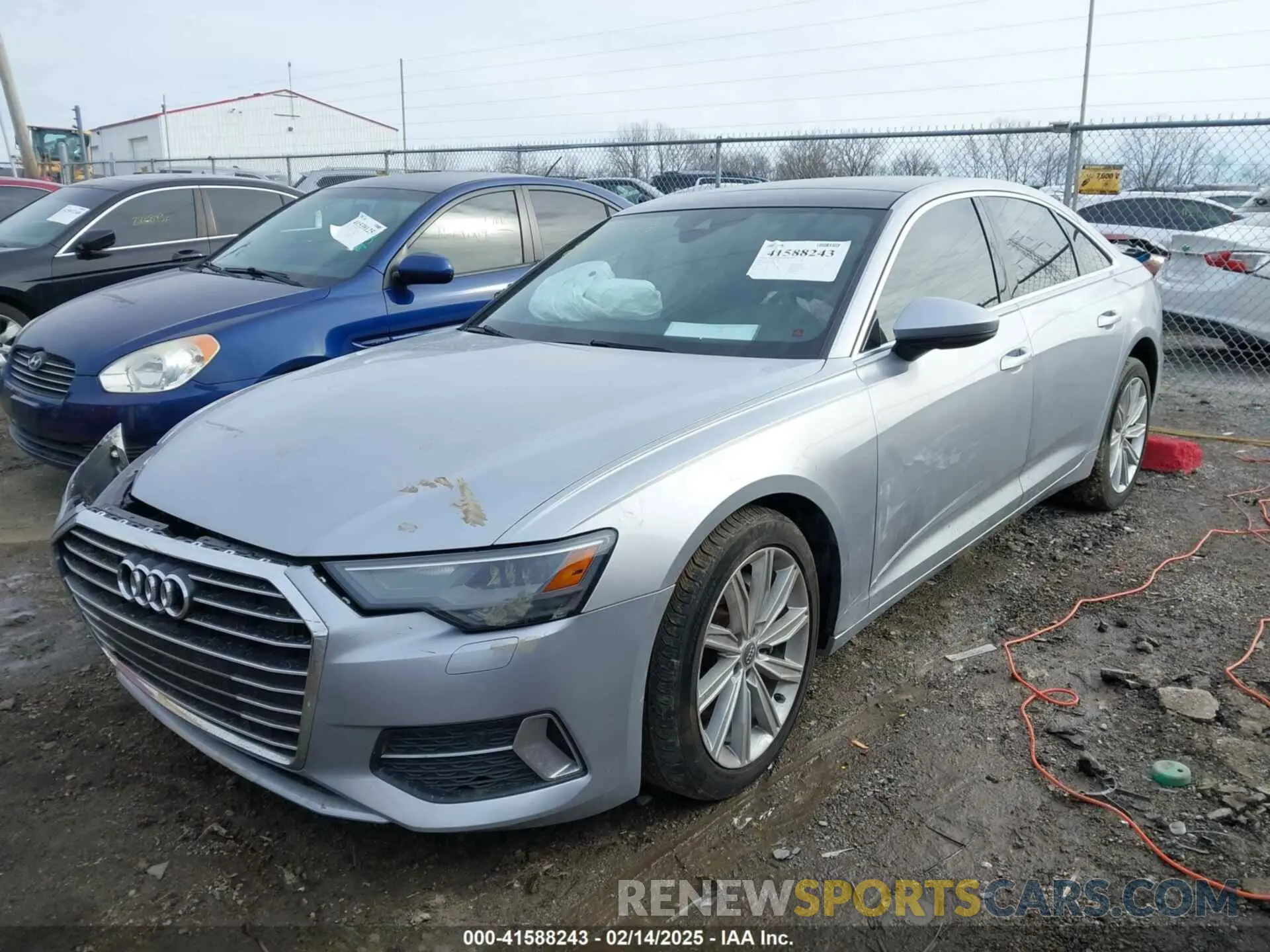 2 fotografías del automóvil dañado WAUD8AF26KN131977 AUDI A6 2019