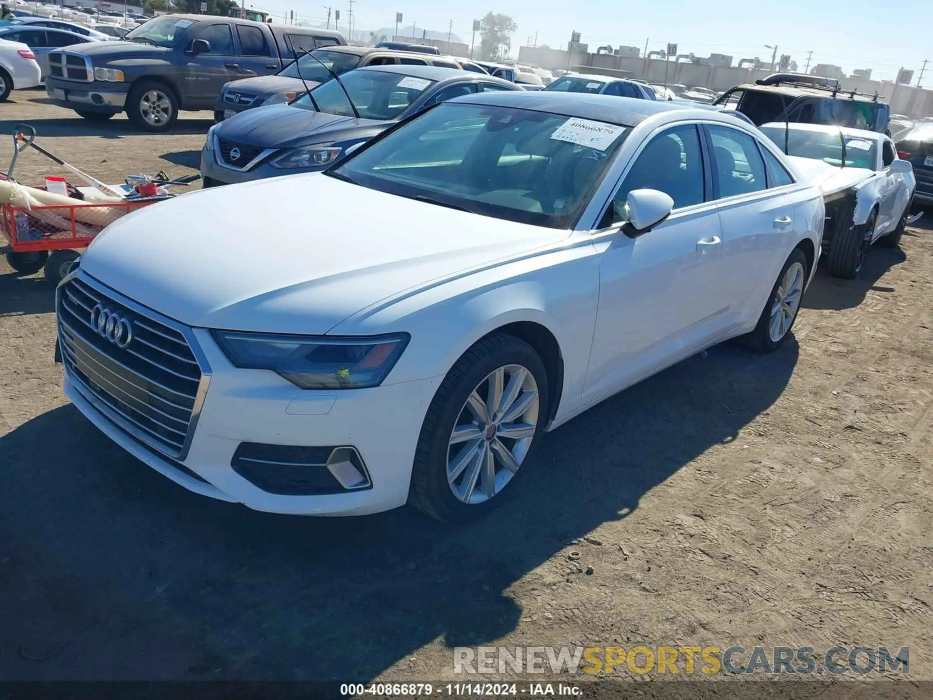 2 fotografías del automóvil dañado WAUD8AF2XKN121405 AUDI A6 2019