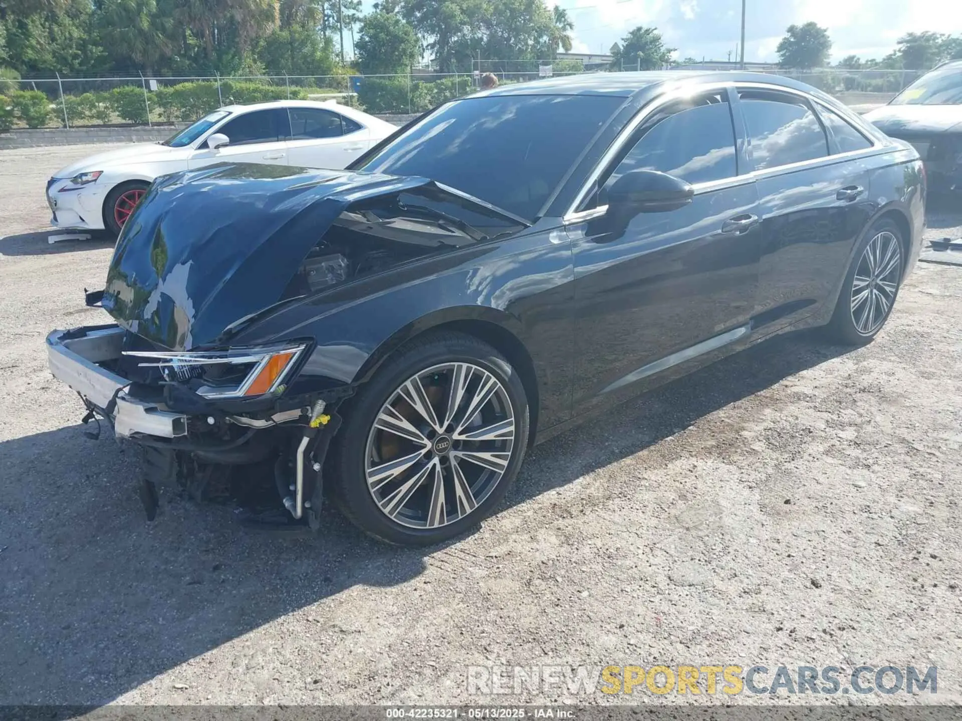 2 fotografías del automóvil dañado WAUE8AF24KN121775 AUDI A6 2019