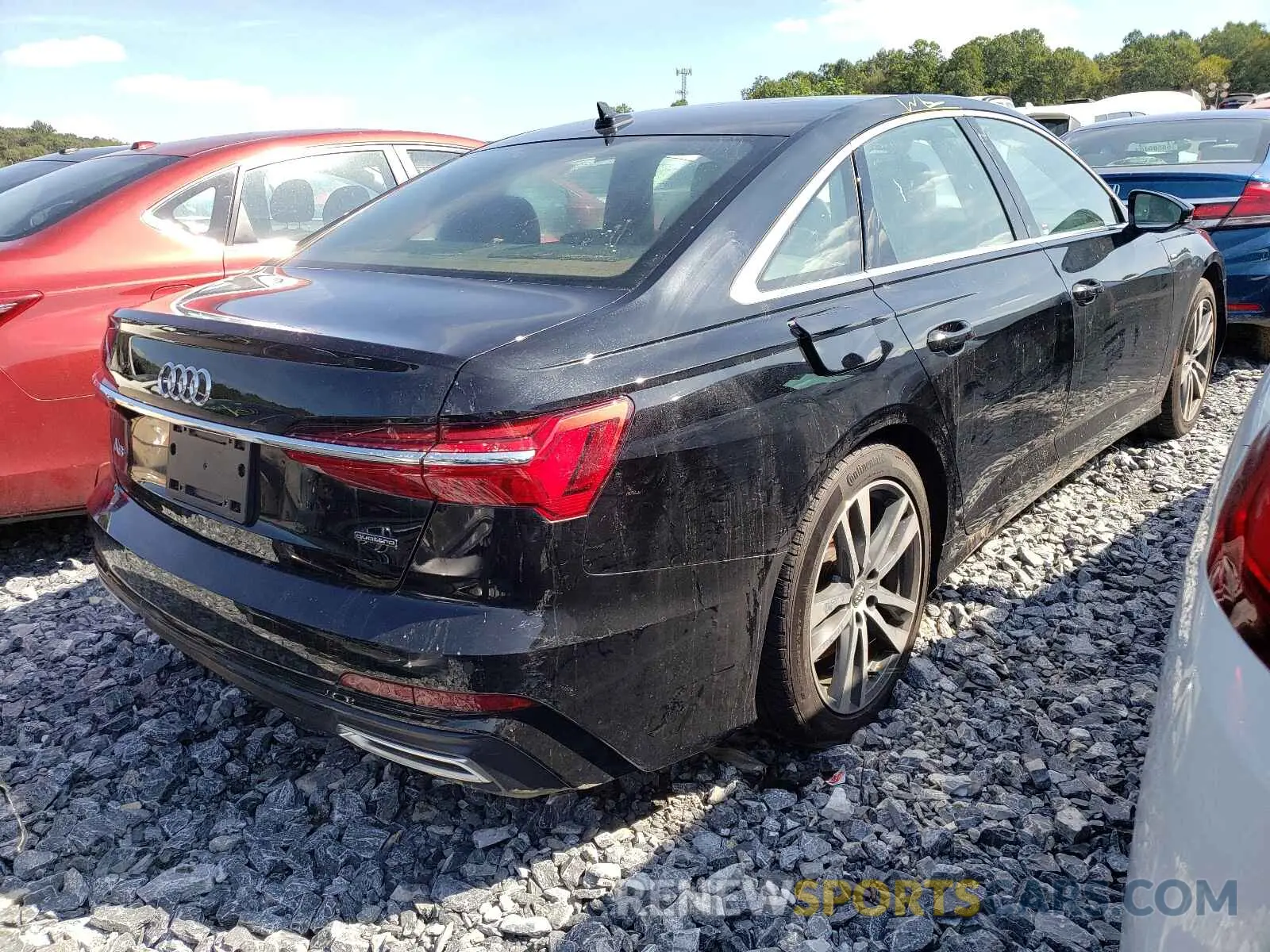 4 fotografías del automóvil dañado WAUK2AF23KN048905 AUDI A6 2019