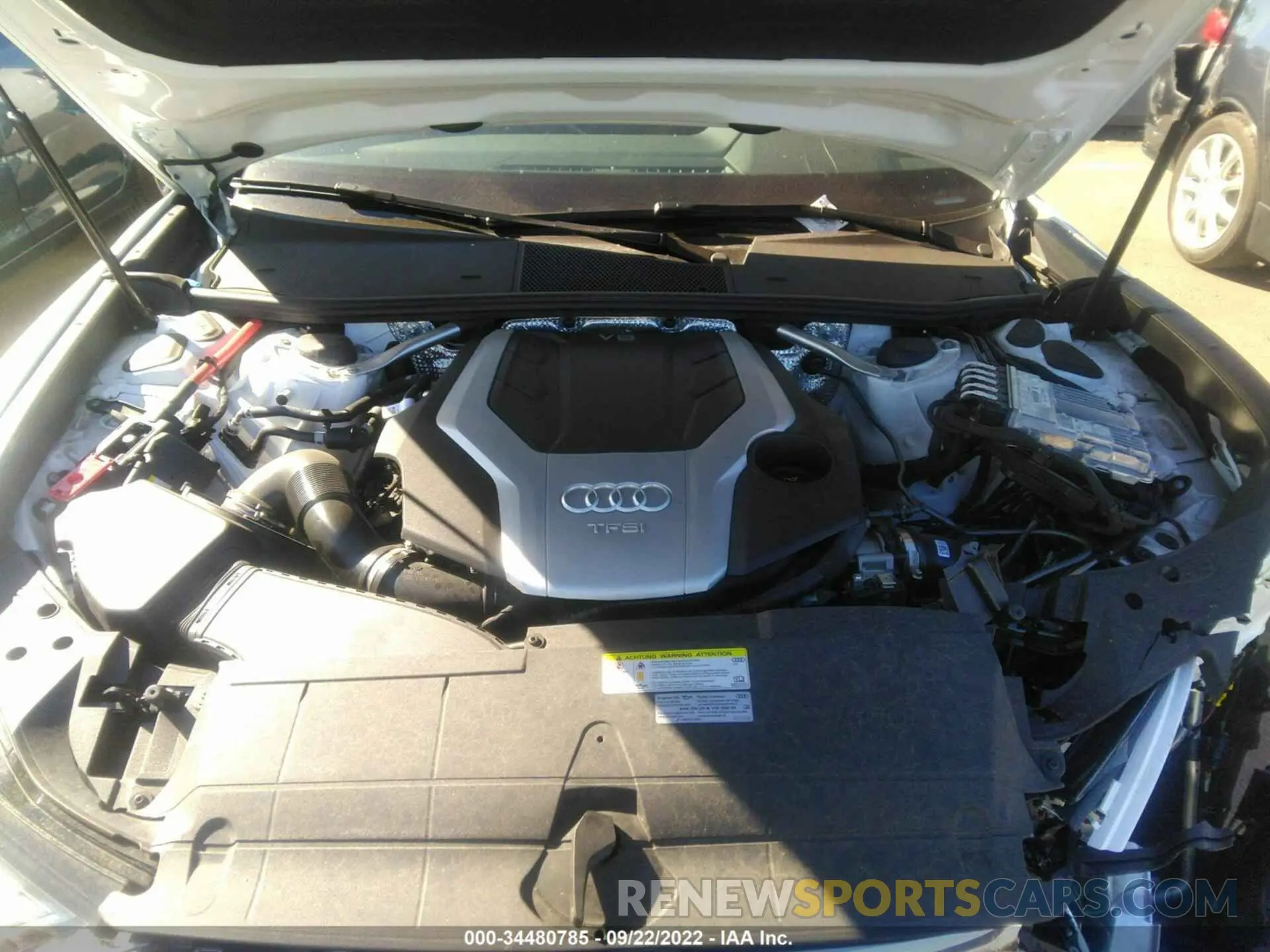 10 fotografías del automóvil dañado WAUK2AF28KN117698 AUDI A6 2019