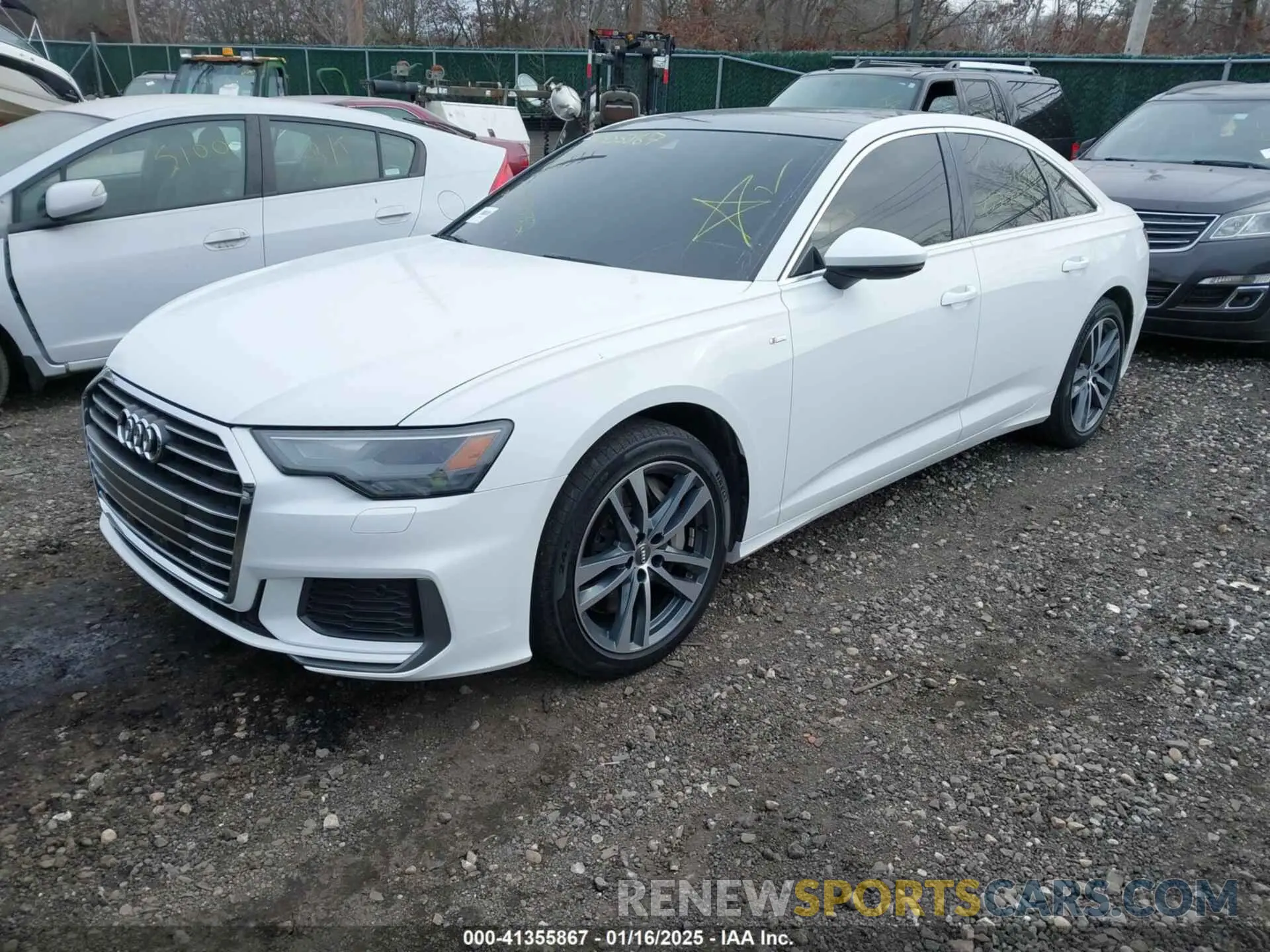 2 fotografías del automóvil dañado WAUK2AF29KN100554 AUDI A6 2019
