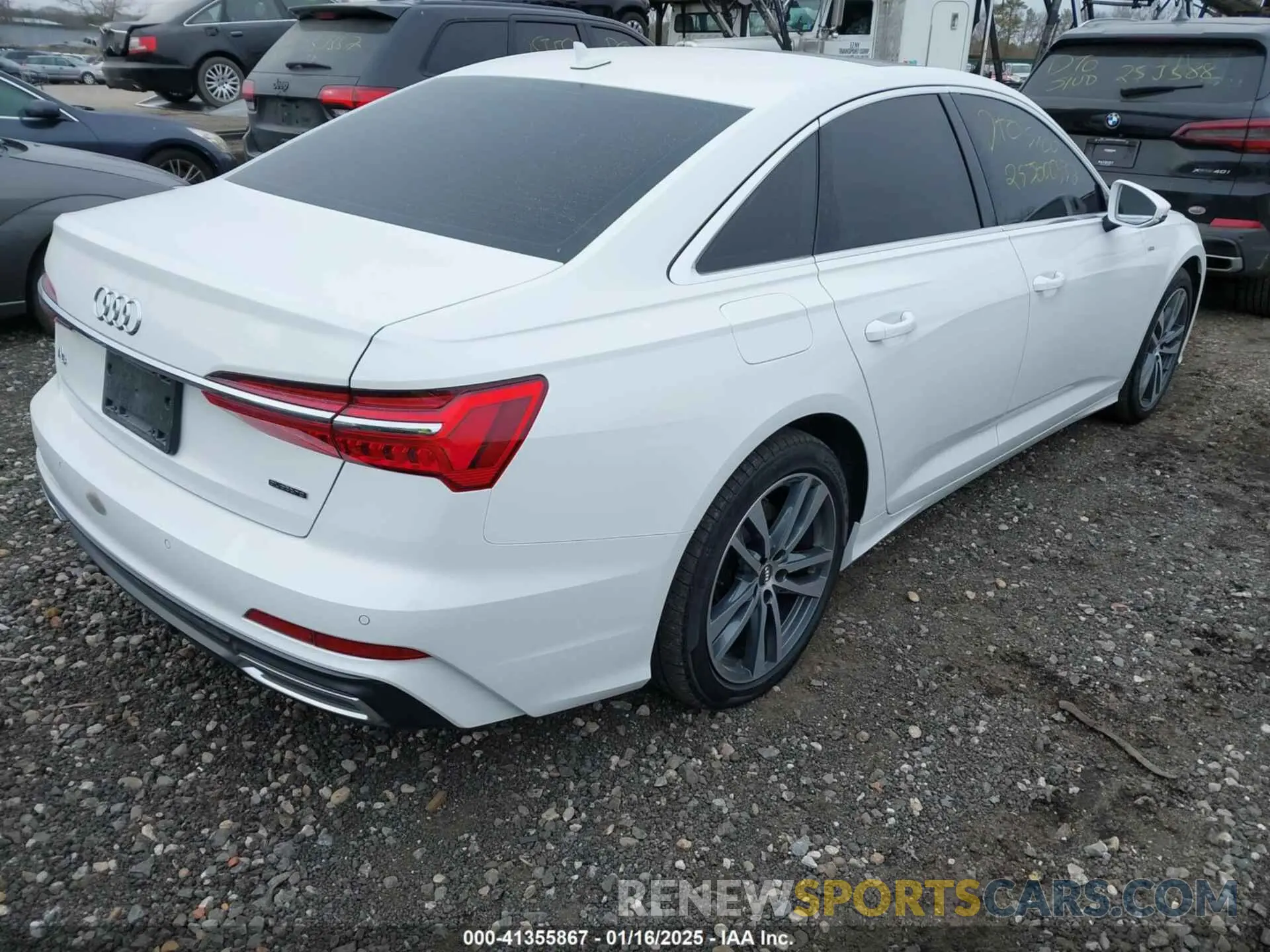 4 fotografías del automóvil dañado WAUK2AF29KN100554 AUDI A6 2019