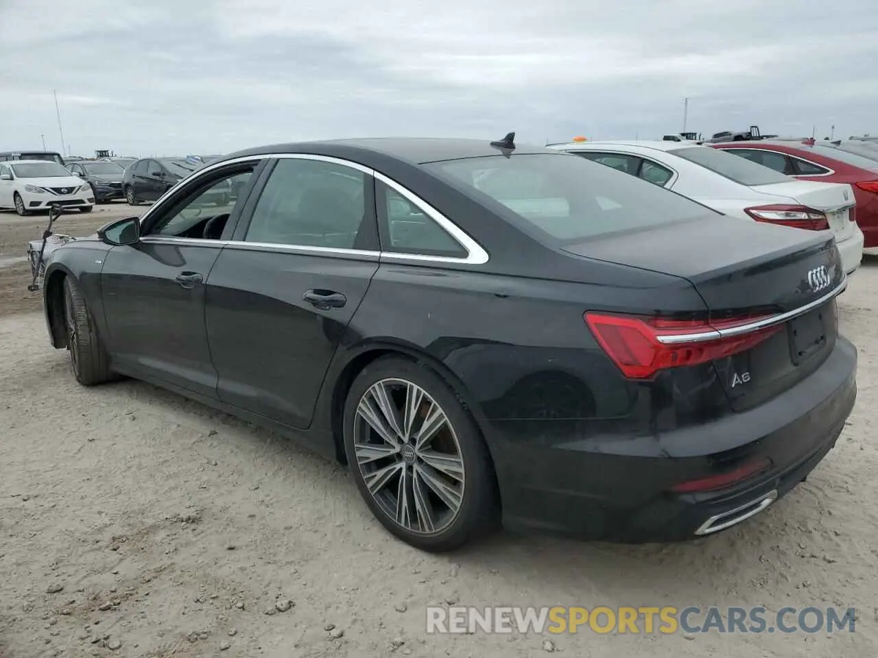2 fotografías del automóvil dañado WAUL2AF20KN047635 AUDI A6 2019