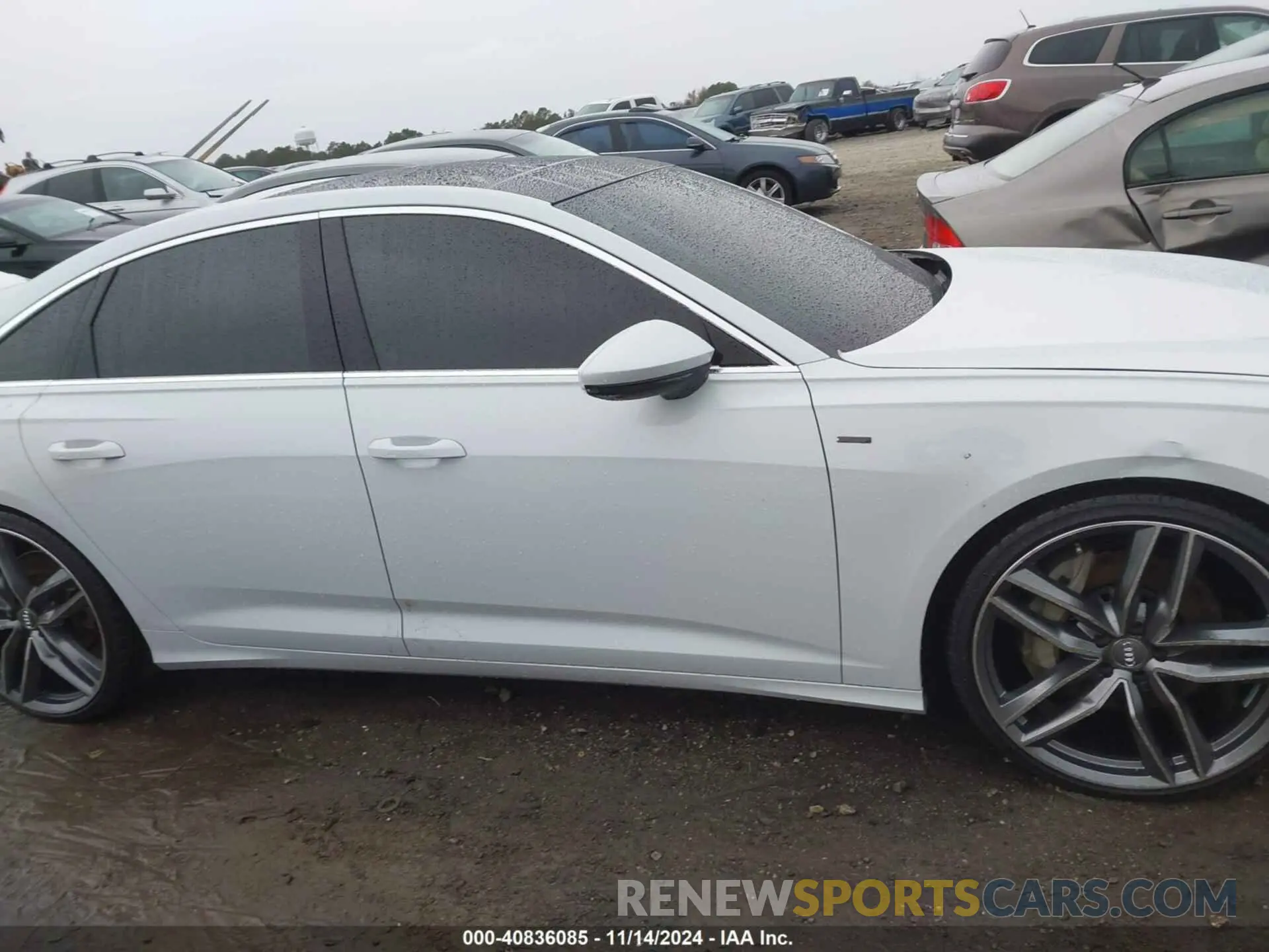 14 fotografías del automóvil dañado WAUL2AF20KN066833 AUDI A6 2019