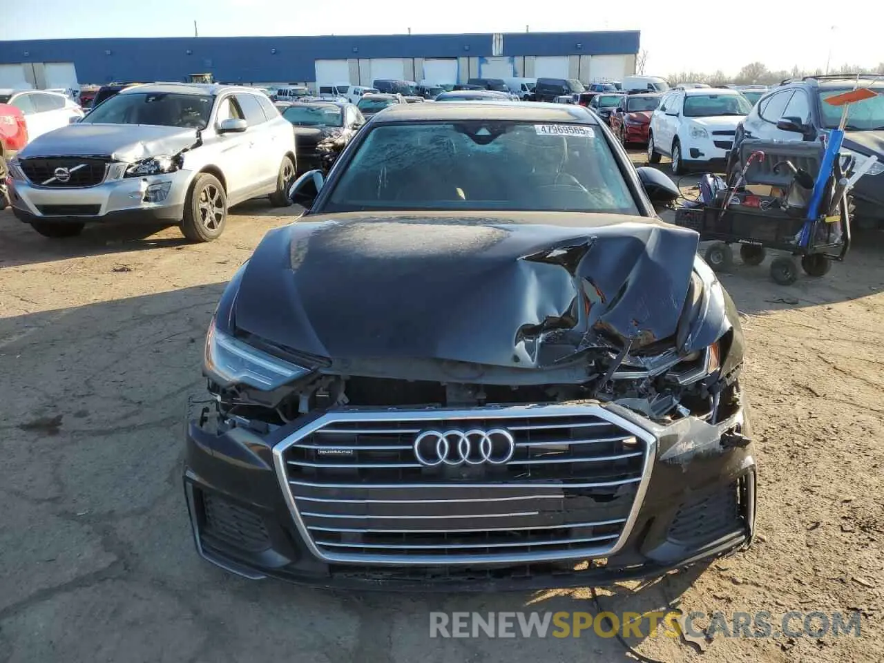 5 fotografías del automóvil dañado WAUL2AF20KN069540 AUDI A6 2019