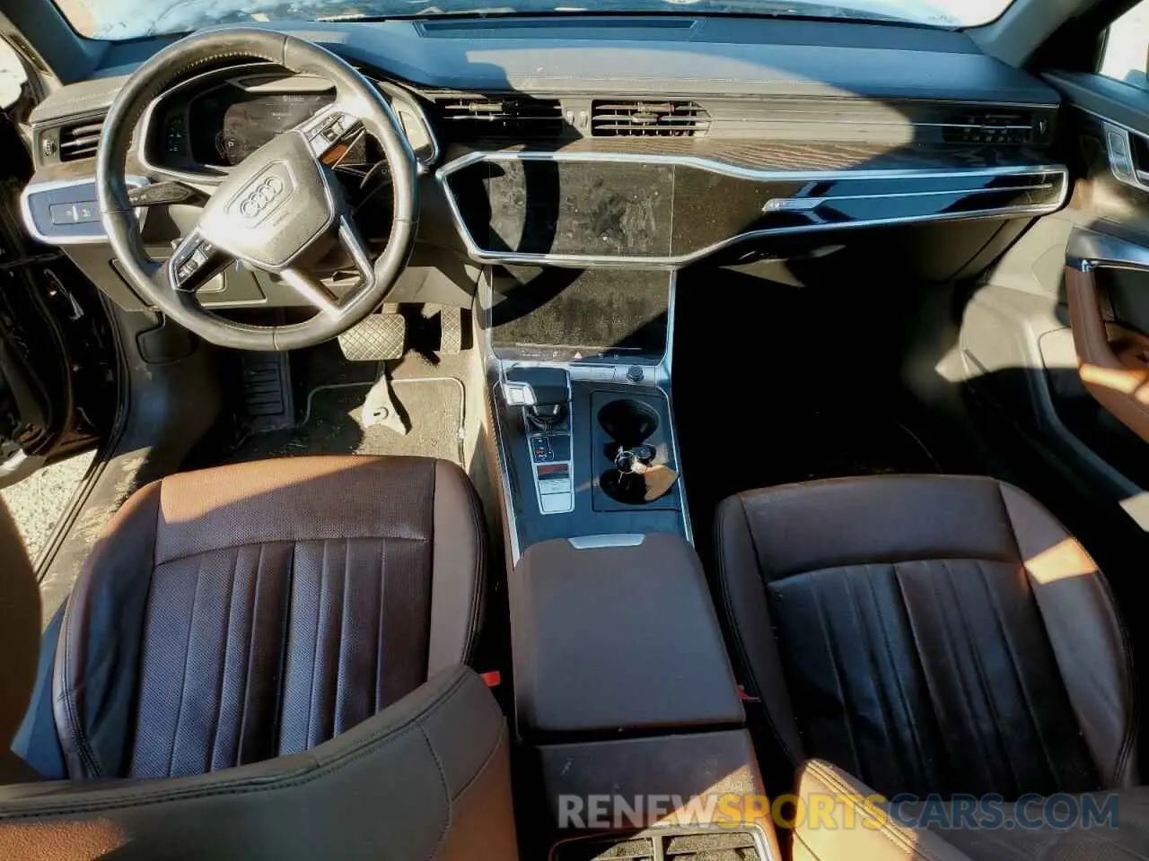 8 fotografías del automóvil dañado WAUL2AF20KN069540 AUDI A6 2019