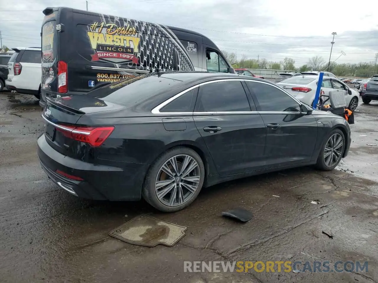 3 fotografías del automóvil dañado WAUL2AF20KN110314 AUDI A6 2019