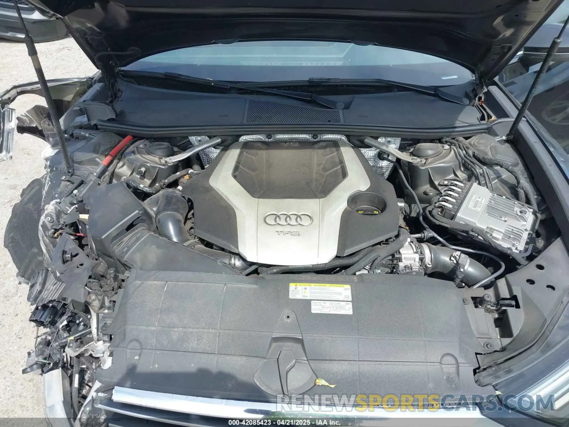 10 fotografías del automóvil dañado WAUL2AF21KN059468 AUDI A6 2019