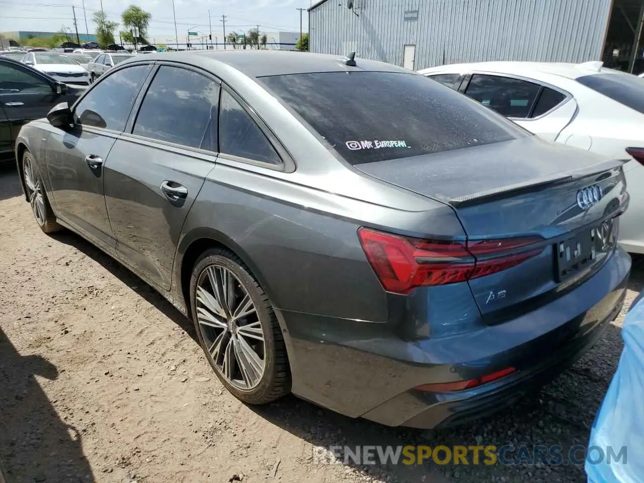 2 fotografías del automóvil dañado WAUL2AF21KN060183 AUDI A6 2019