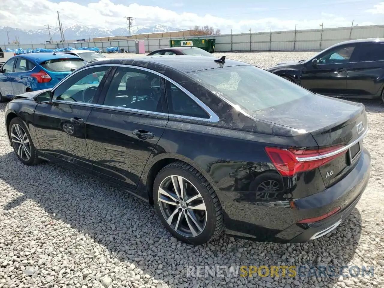 2 fotografías del automóvil dañado WAUL2AF24KN056273 AUDI A6 2019