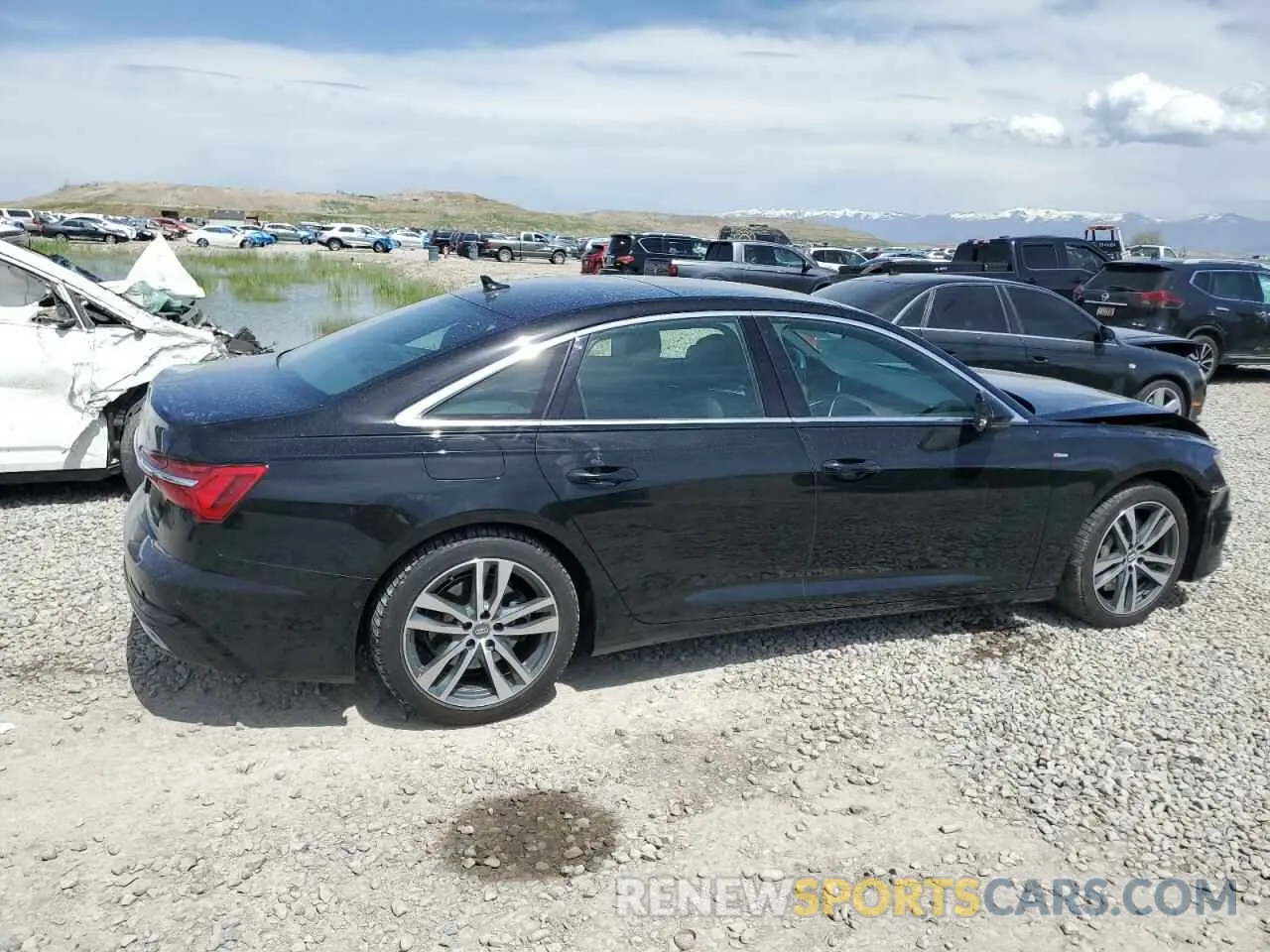 3 fotografías del automóvil dañado WAUL2AF24KN056273 AUDI A6 2019