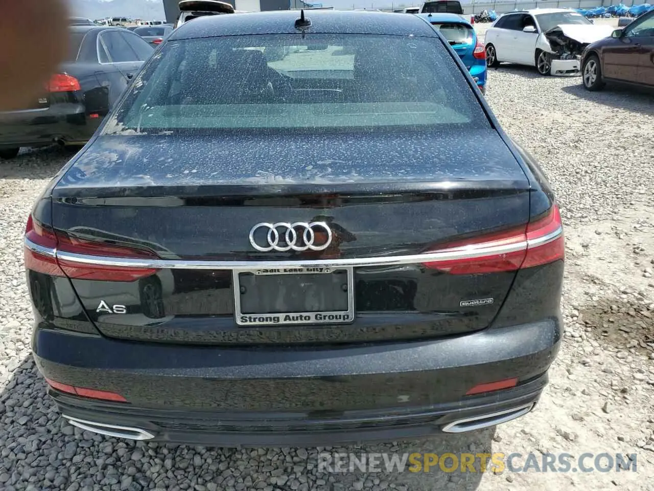 6 fotografías del automóvil dañado WAUL2AF24KN056273 AUDI A6 2019