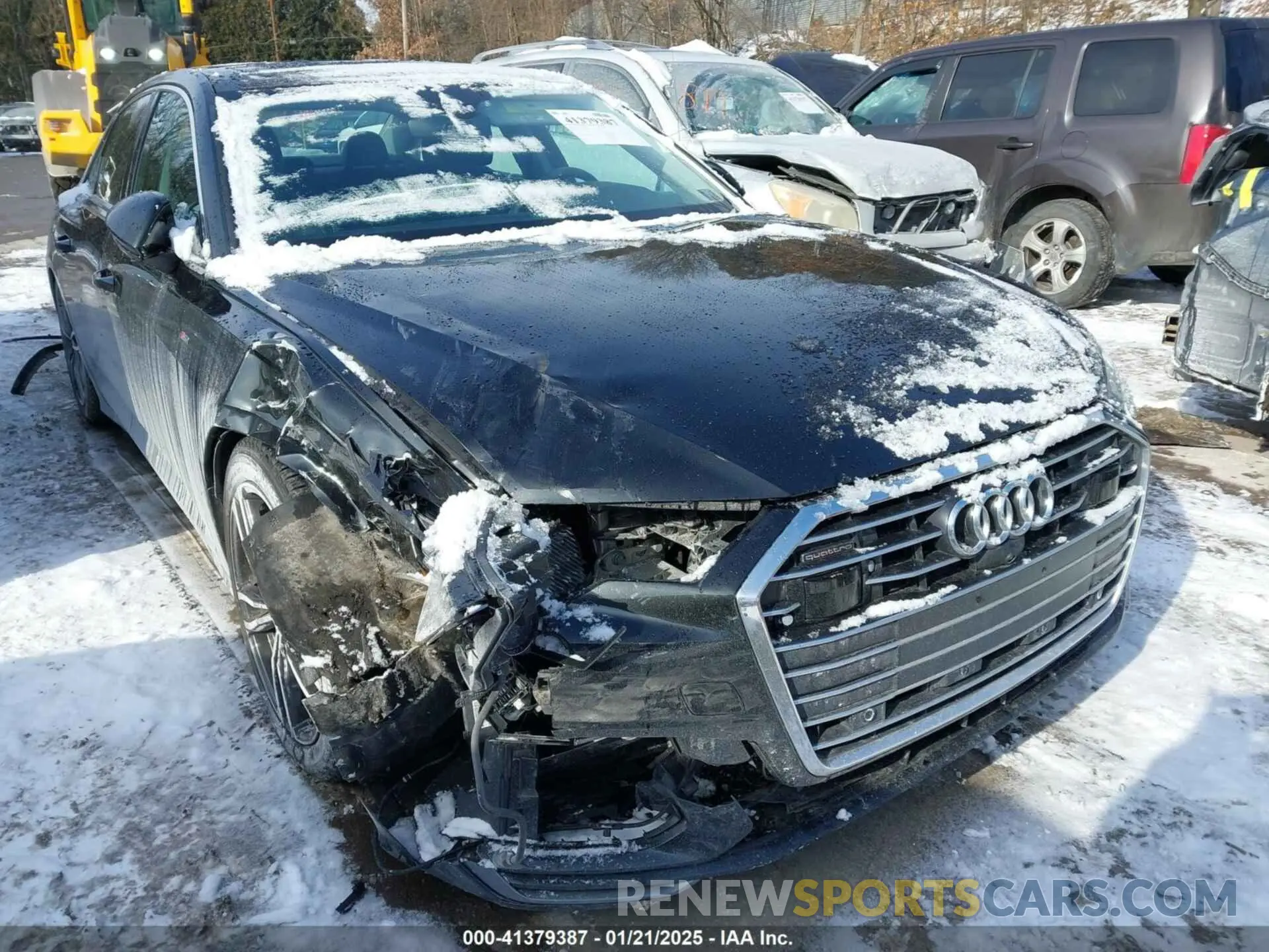 12 fotografías del automóvil dañado WAUL2AF25KN084714 AUDI A6 2019