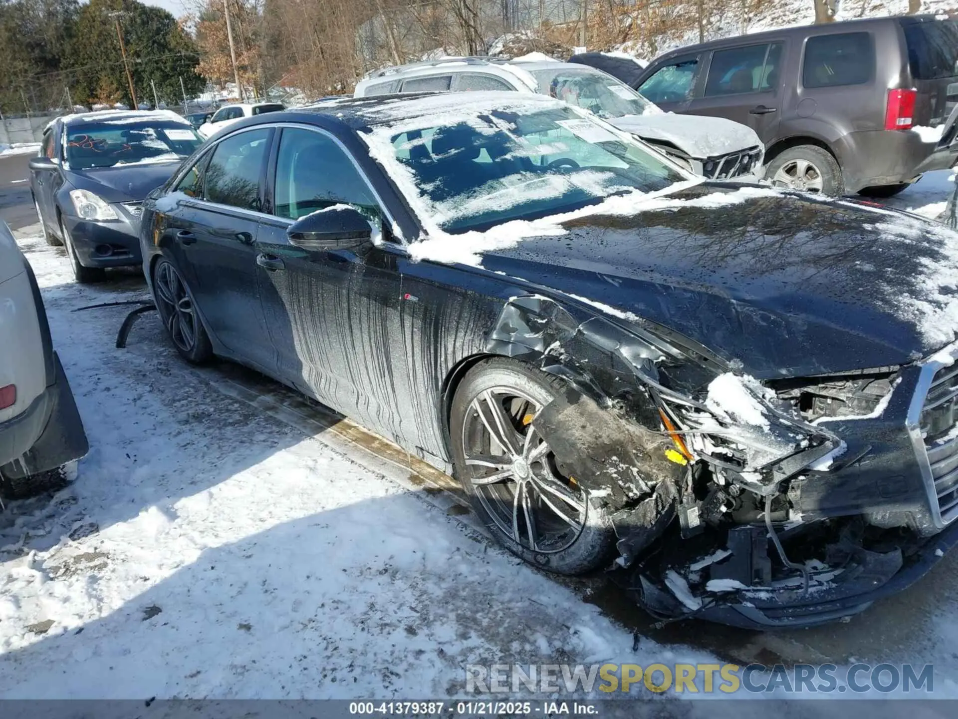 14 fotografías del automóvil dañado WAUL2AF25KN084714 AUDI A6 2019