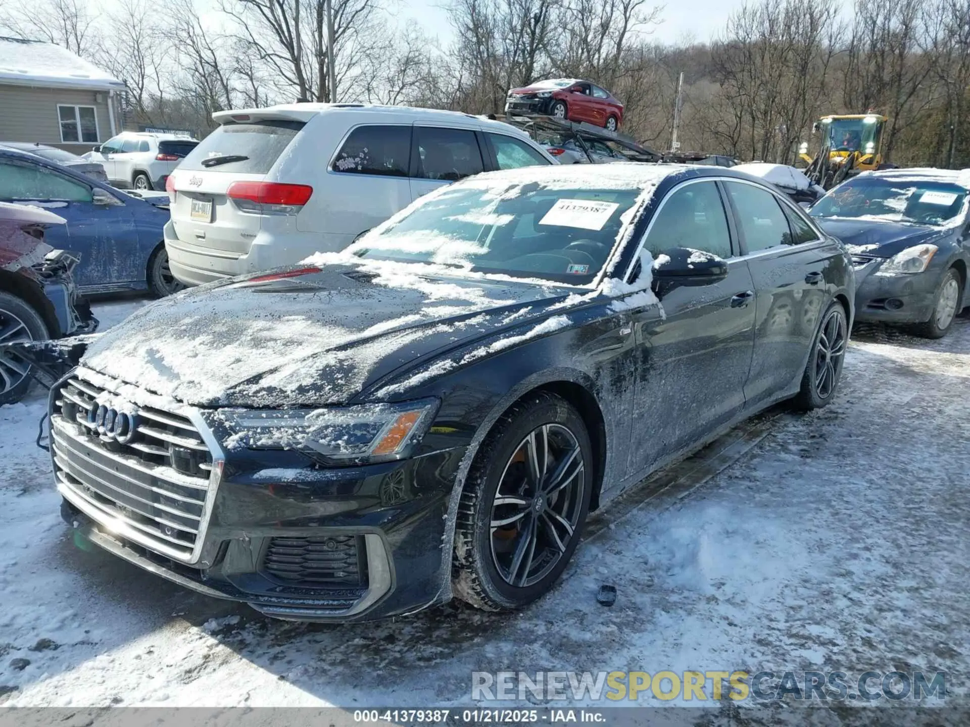 2 fotografías del automóvil dañado WAUL2AF25KN084714 AUDI A6 2019