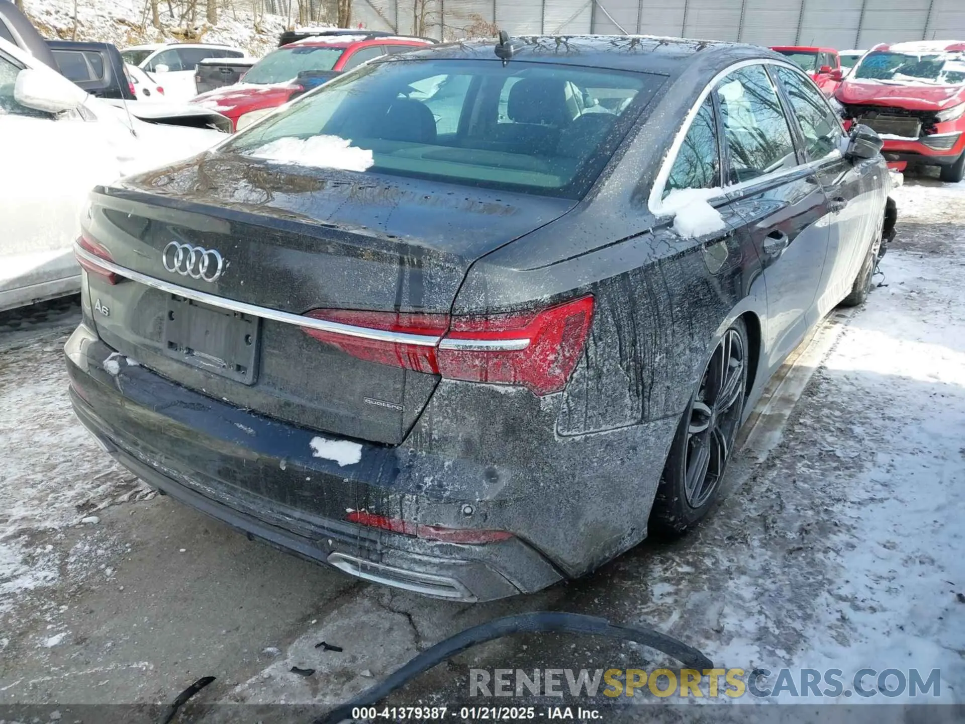 21 fotografías del automóvil dañado WAUL2AF25KN084714 AUDI A6 2019