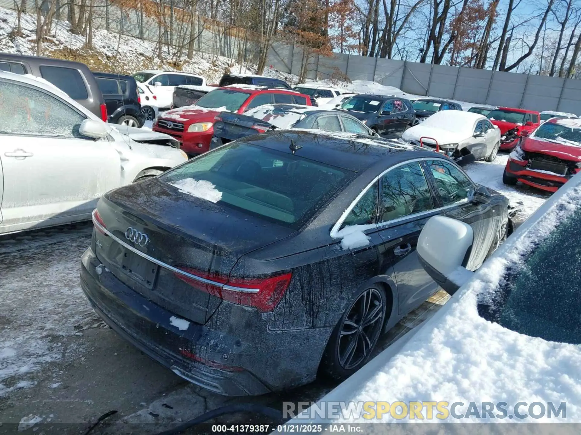4 fotografías del automóvil dañado WAUL2AF25KN084714 AUDI A6 2019