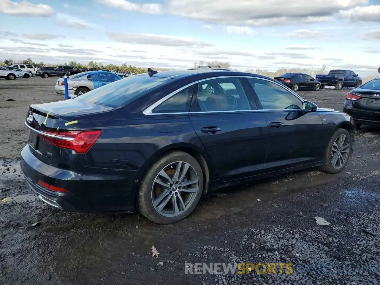 3 fotografías del automóvil dañado WAUL2AF26KN065198 AUDI A6 2019