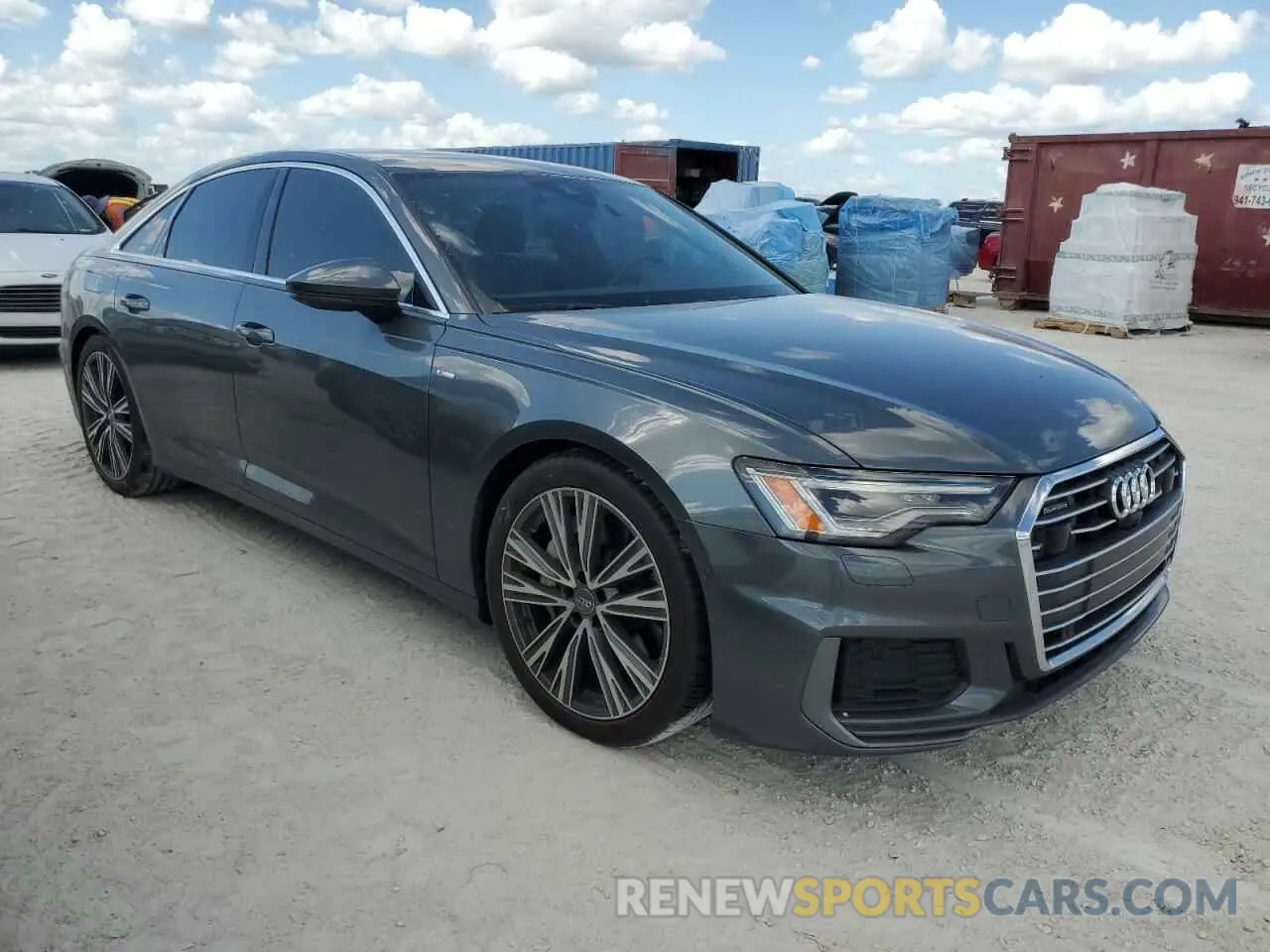 4 fotografías del automóvil dañado WAUL2AF27KN069003 AUDI A6 2019