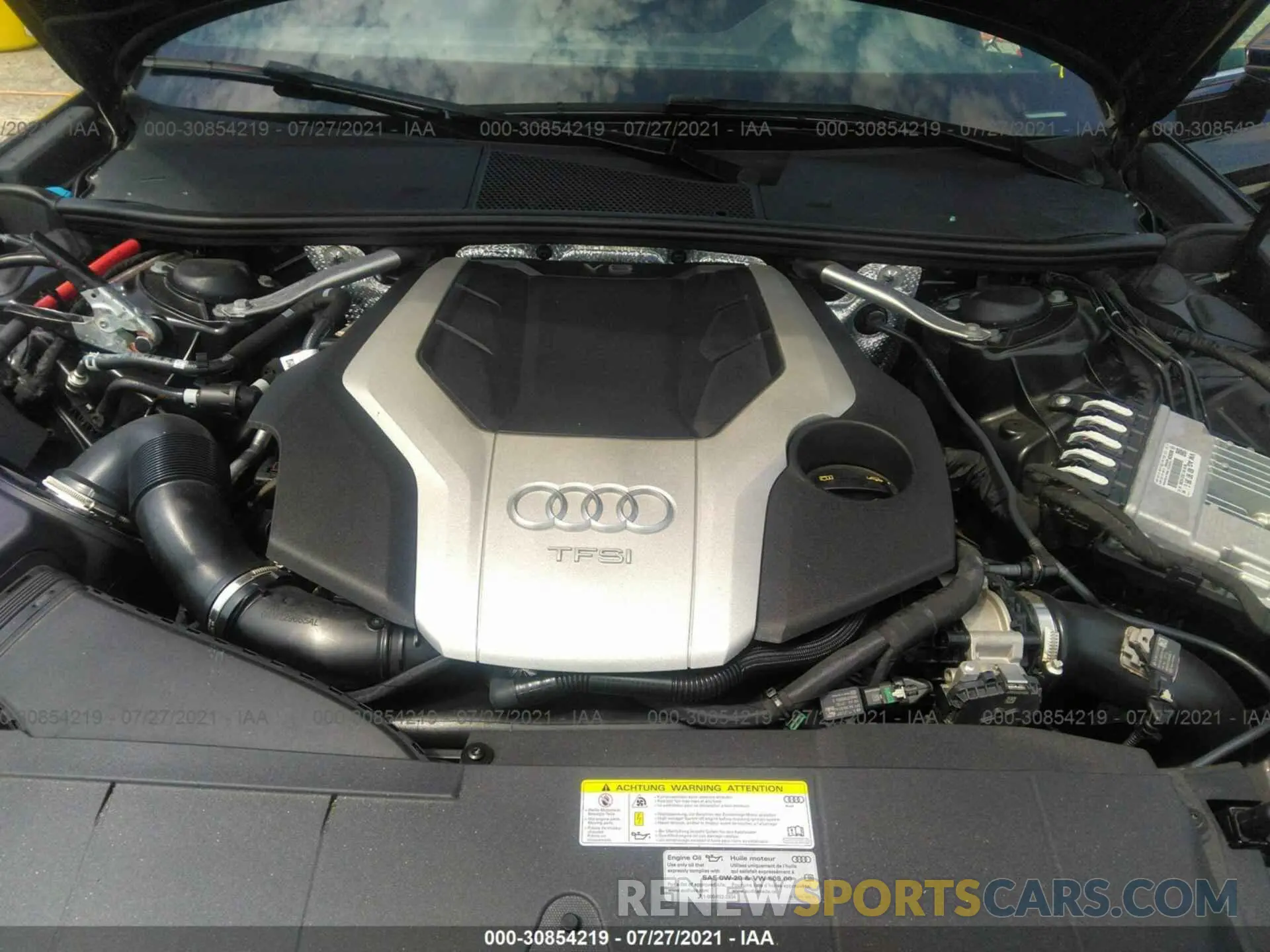 10 fotografías del automóvil dañado WAUL2AF28KN017296 AUDI A6 2019
