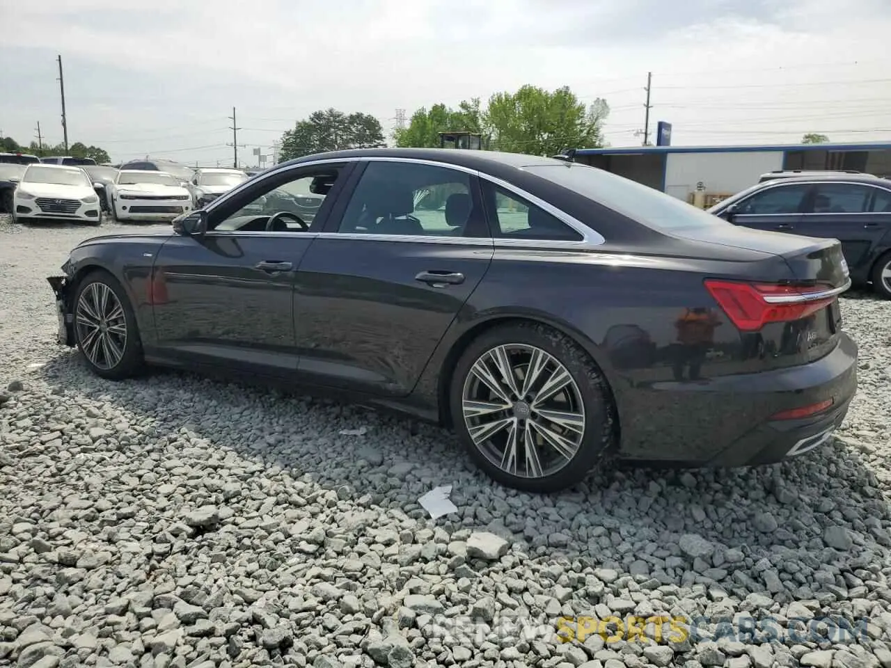 2 fotografías del automóvil dañado WAUL2AF28KN101151 AUDI A6 2019
