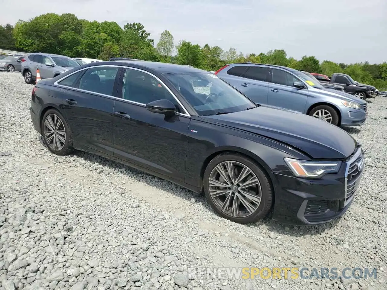 4 fotografías del automóvil dañado WAUL2AF28KN101151 AUDI A6 2019