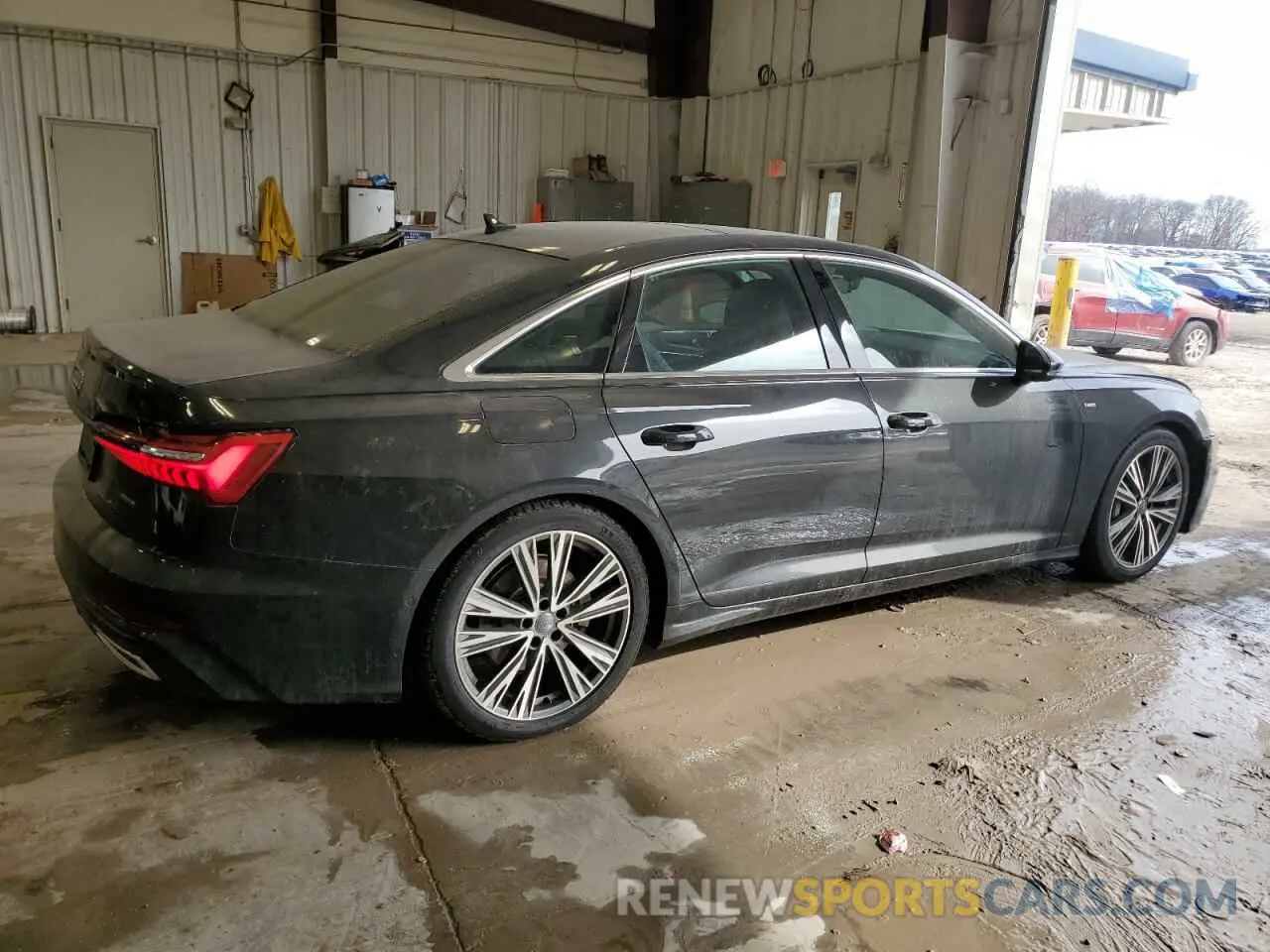 3 fotografías del automóvil dañado WAUL2AF28KN103384 AUDI A6 2019
