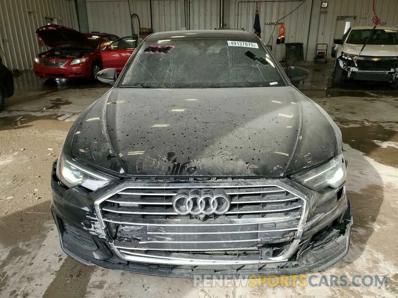 5 fotografías del automóvil dañado WAUL2AF28KN103384 AUDI A6 2019