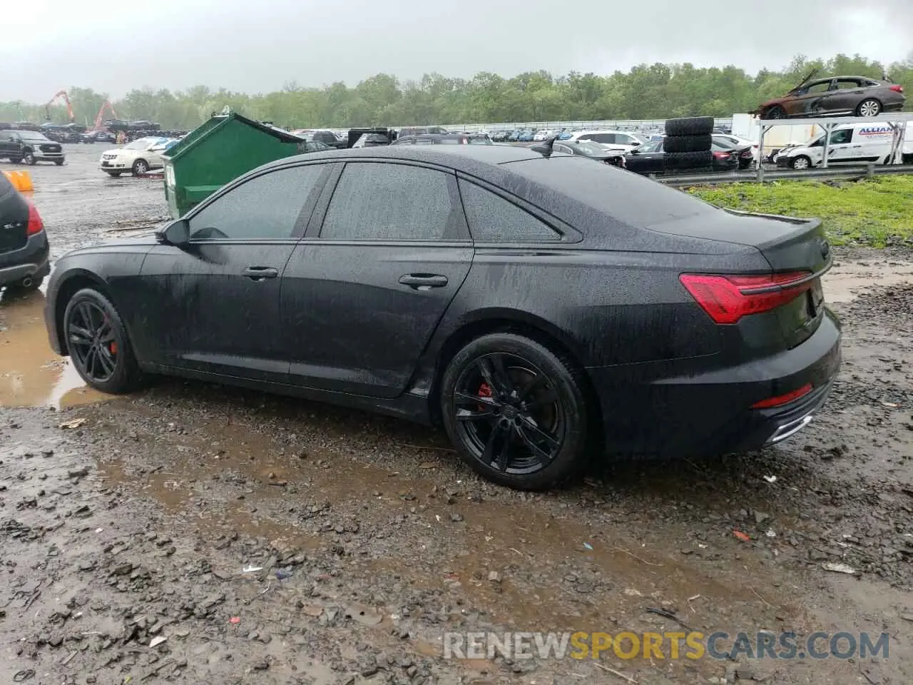 2 fotografías del automóvil dañado WAUL2AF29KN073540 AUDI A6 2019