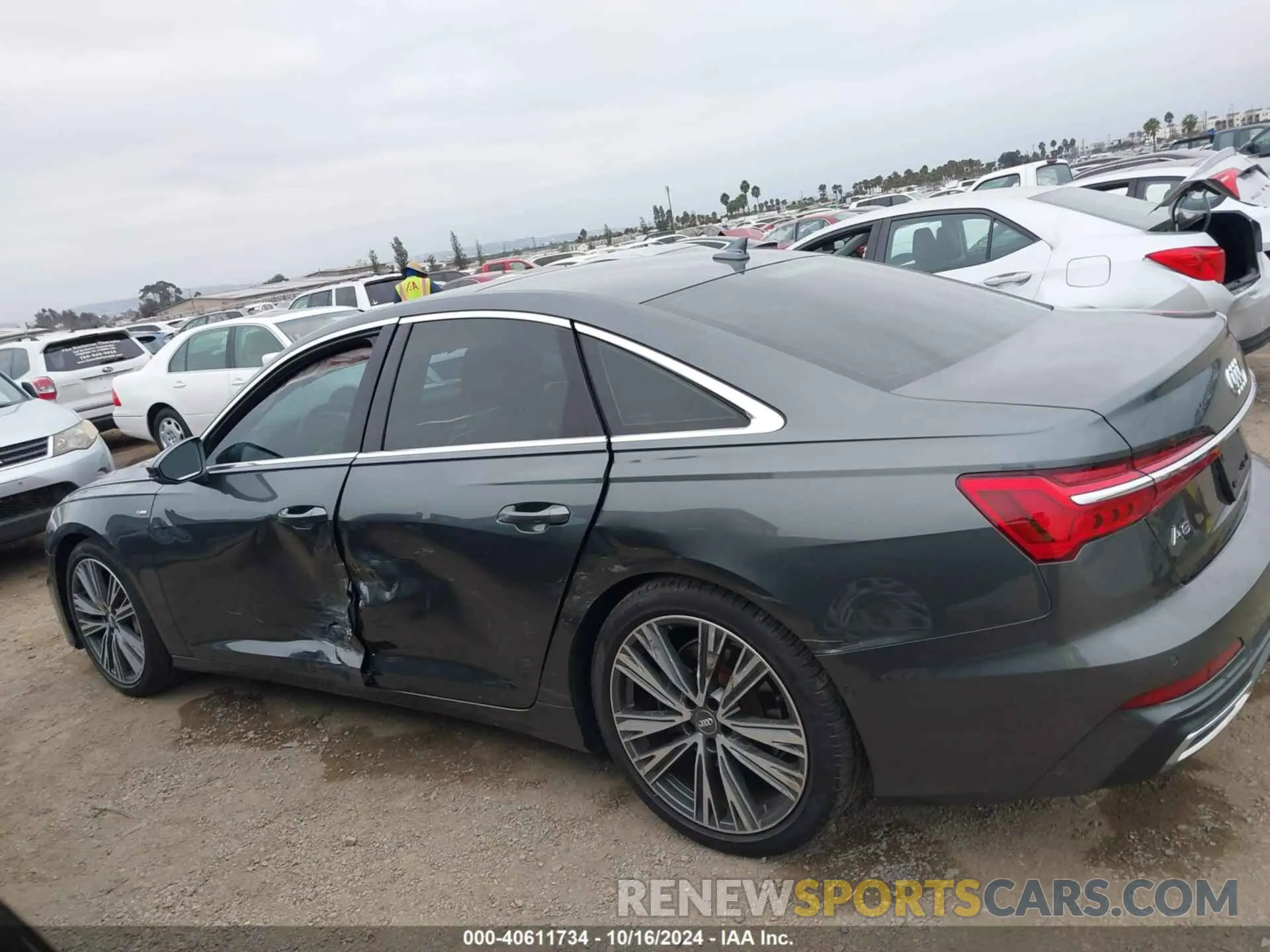 14 fotografías del automóvil dañado WAUL2AF2XKN095921 AUDI A6 2019