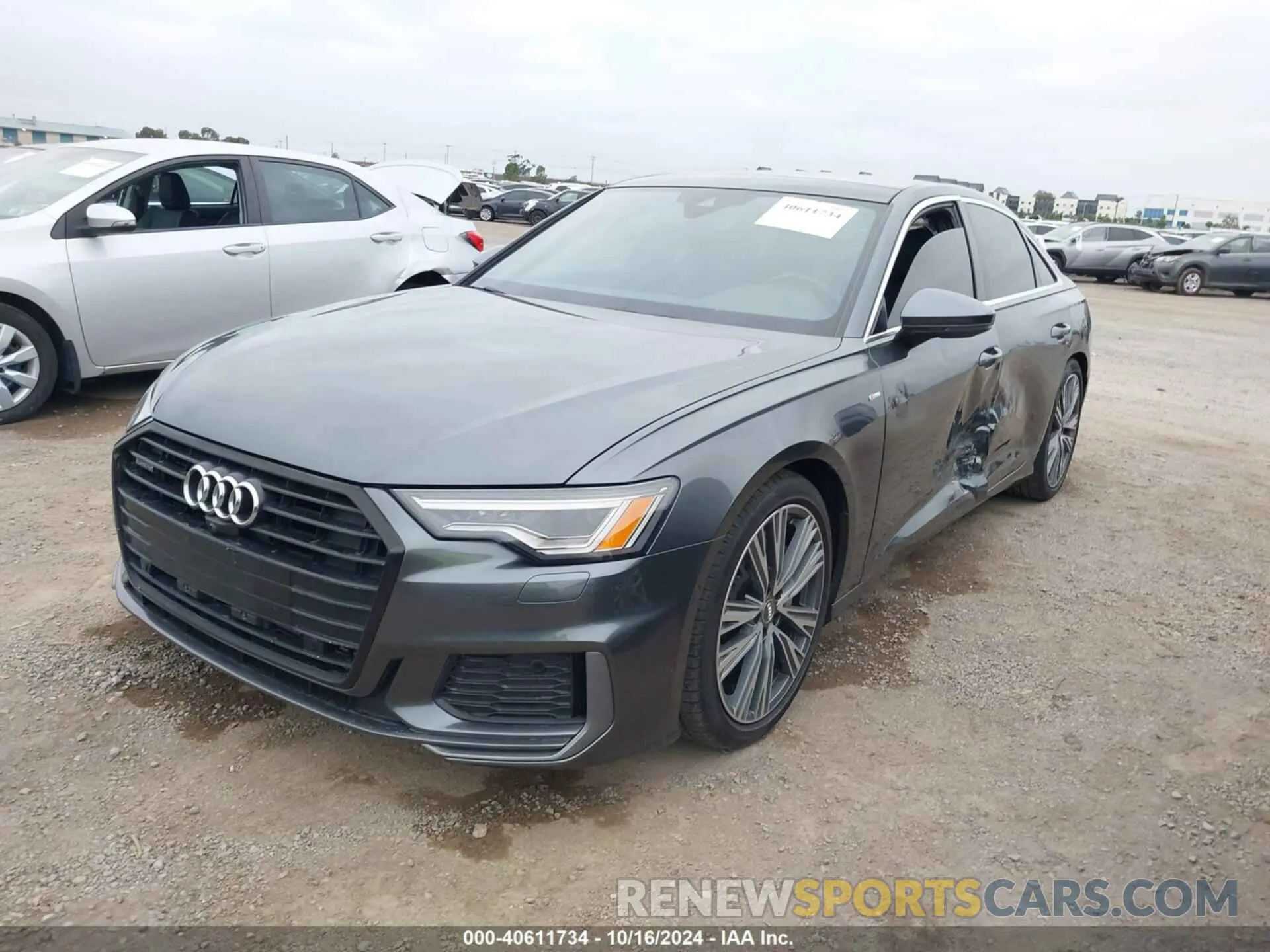 2 fotografías del automóvil dañado WAUL2AF2XKN095921 AUDI A6 2019