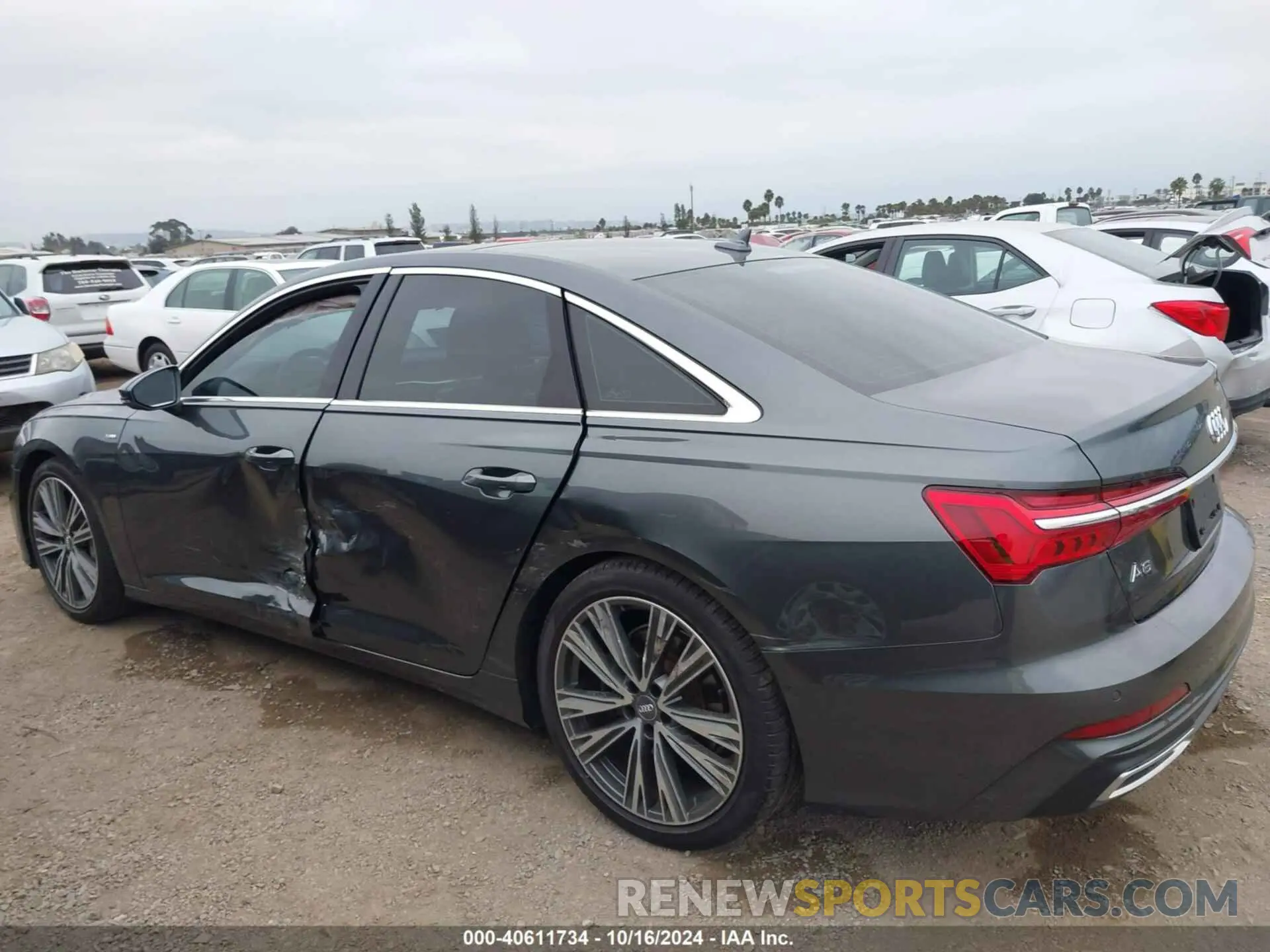 6 fotografías del automóvil dañado WAUL2AF2XKN095921 AUDI A6 2019