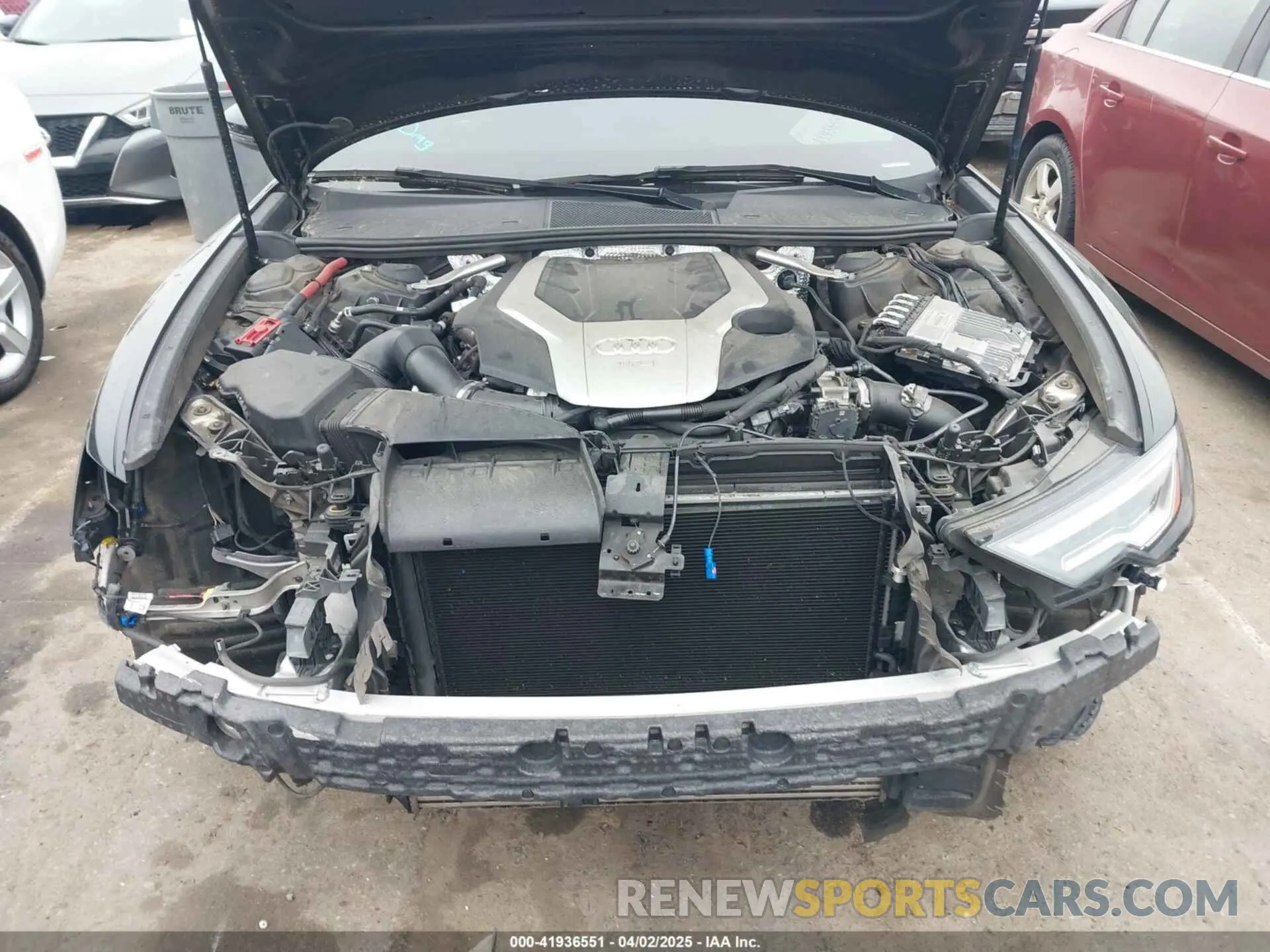 10 fotografías del automóvil dañado WAUL2BF24KN062516 AUDI A6 2019
