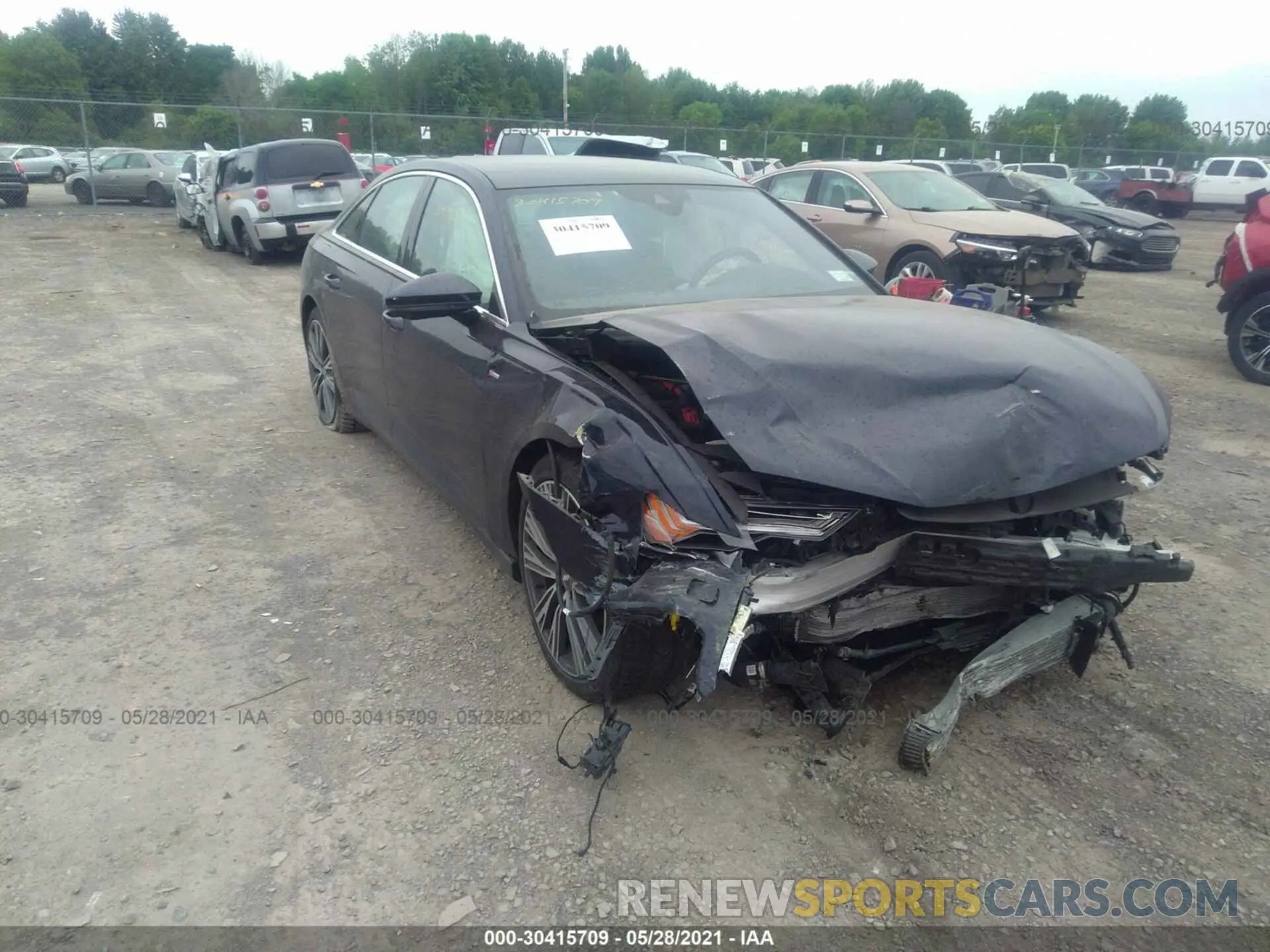 1 fotografías del automóvil dañado WAUM2AF23KN085364 AUDI A6 2019