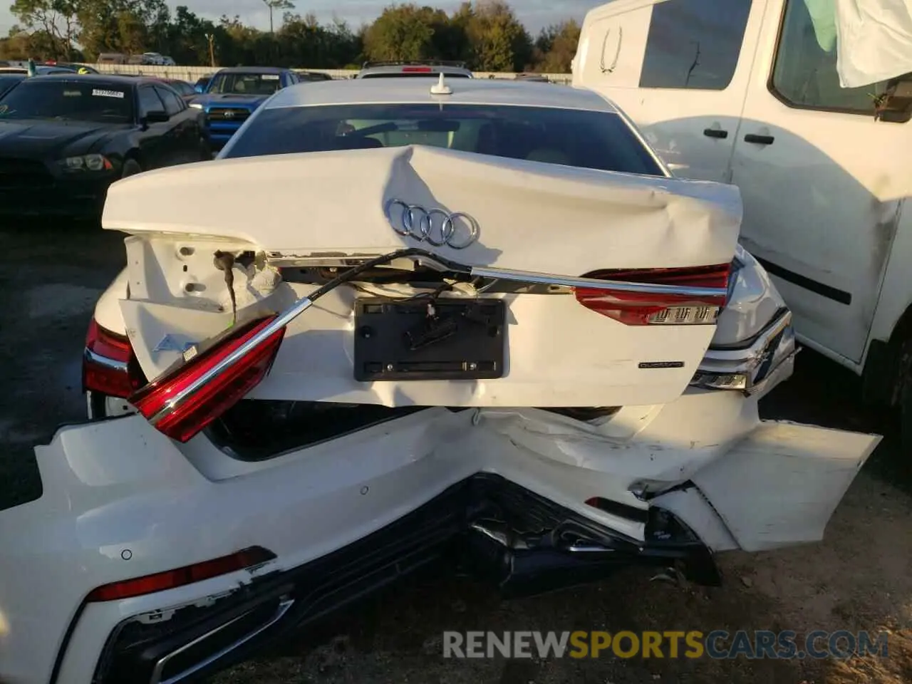 6 fotografías del automóvil dañado WAUM2AF24KN035525 AUDI A6 2019