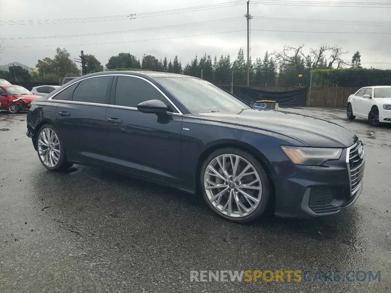 4 fotografías del automóvil dañado WAUM2AF25KN032522 AUDI A6 2019