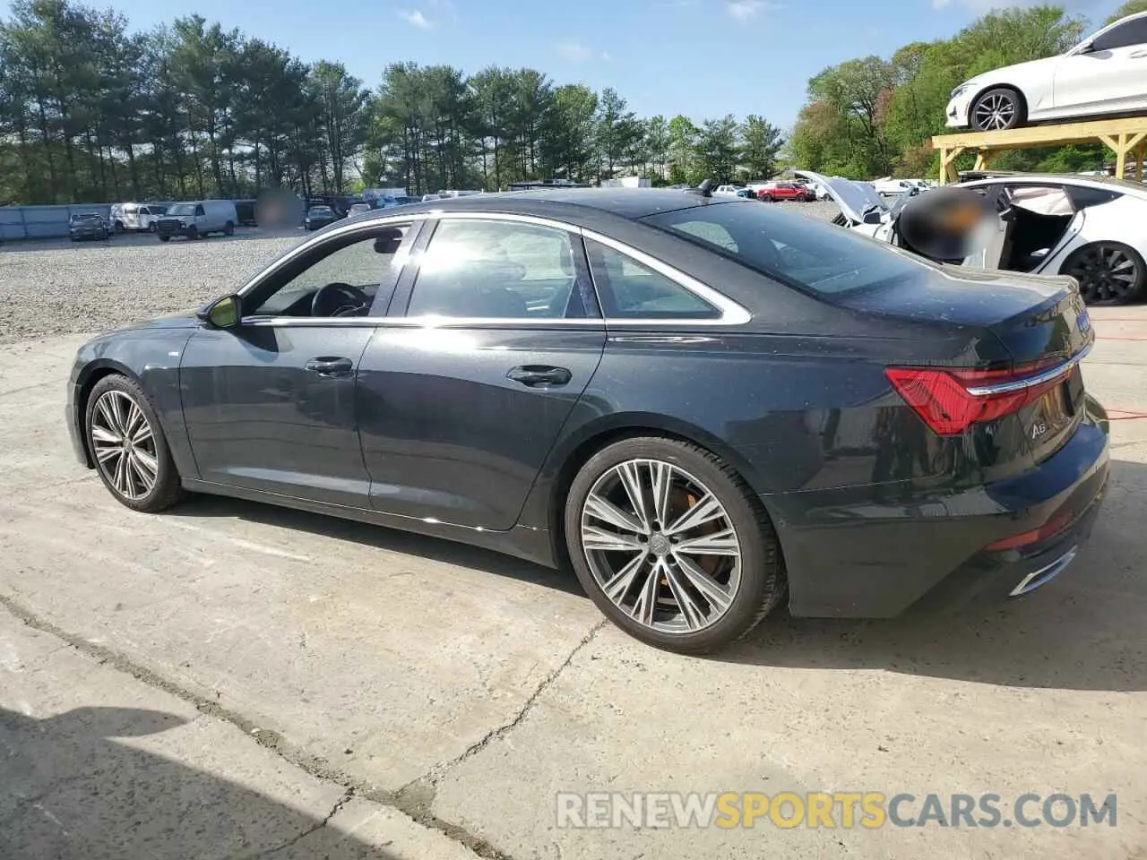 2 fotografías del automóvil dañado WAUM2AF25KN090520 AUDI A6 2019