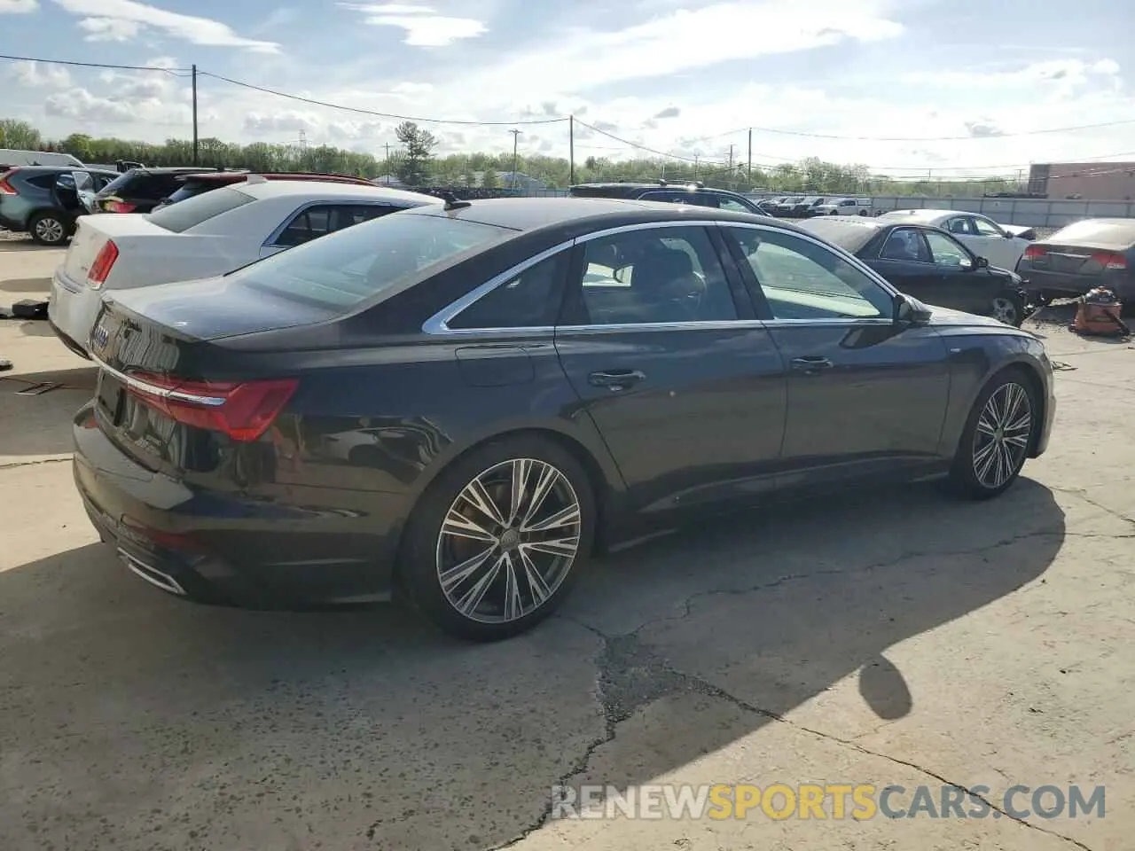 3 fotografías del automóvil dañado WAUM2AF25KN090520 AUDI A6 2019