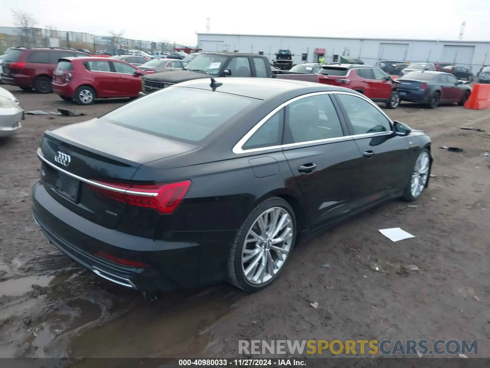 4 fotografías del automóvil dañado WAUM2AF27KN025152 AUDI A6 2019