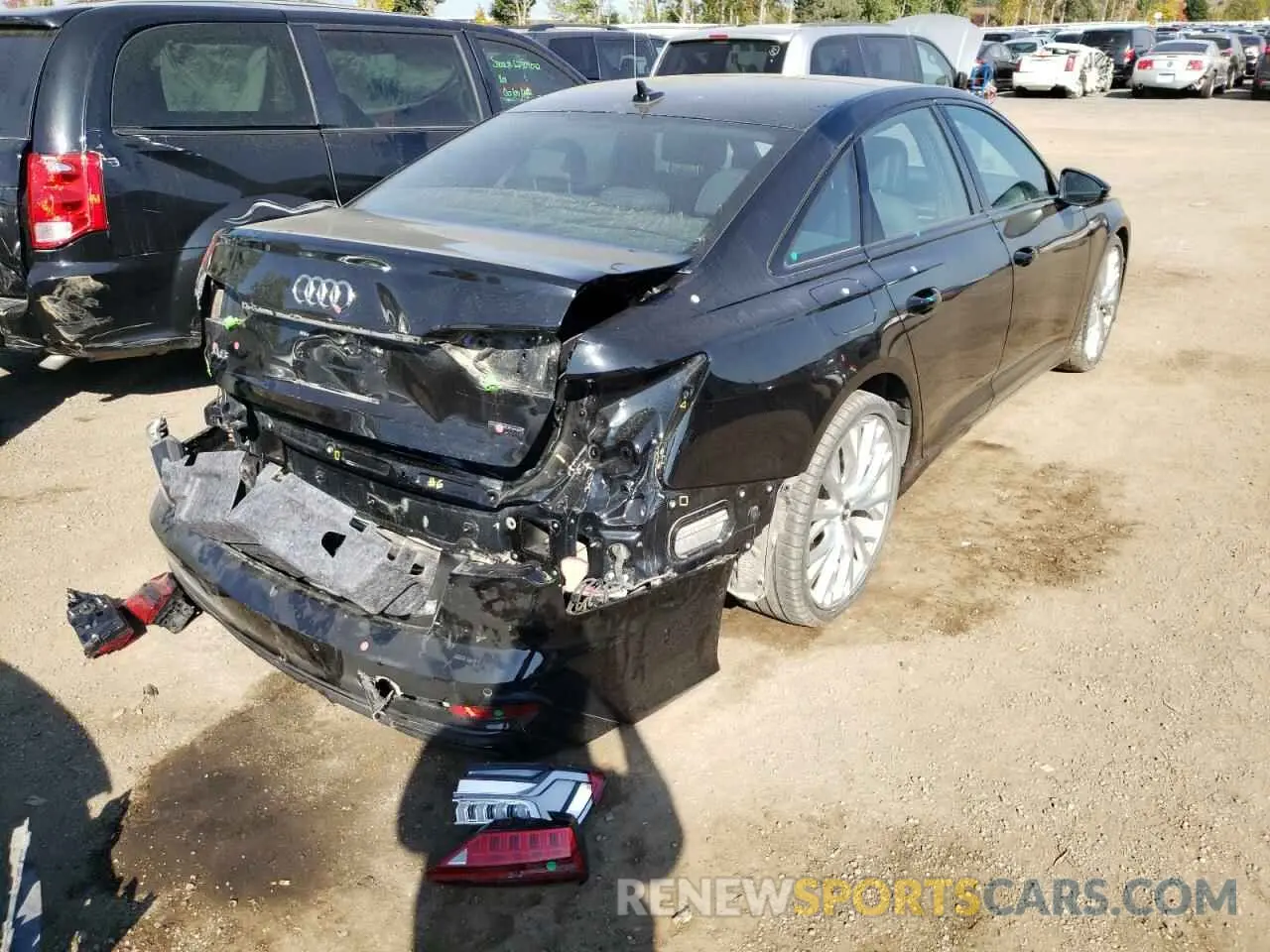 4 fotografías del automóvil dañado WAUM2AF27KN069202 AUDI A6 2019