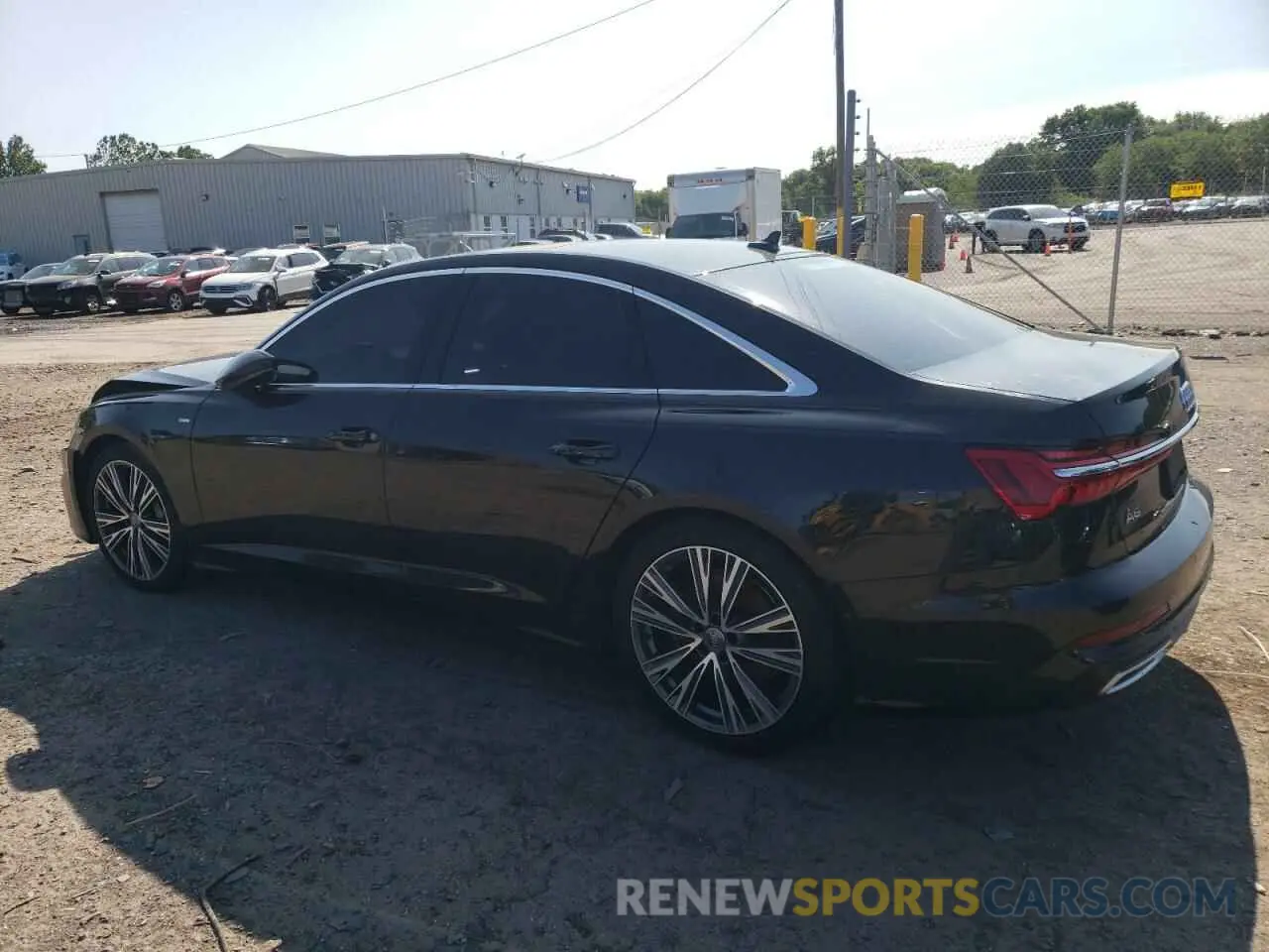 2 fotografías del automóvil dañado WAUM2BF28KN077041 AUDI A6 2019