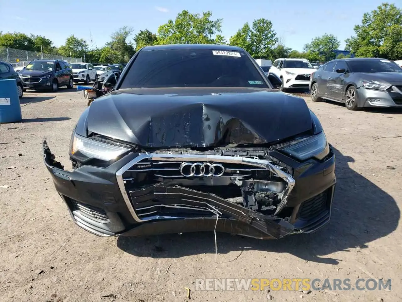 5 fotografías del automóvil dañado WAUM2BF28KN077041 AUDI A6 2019