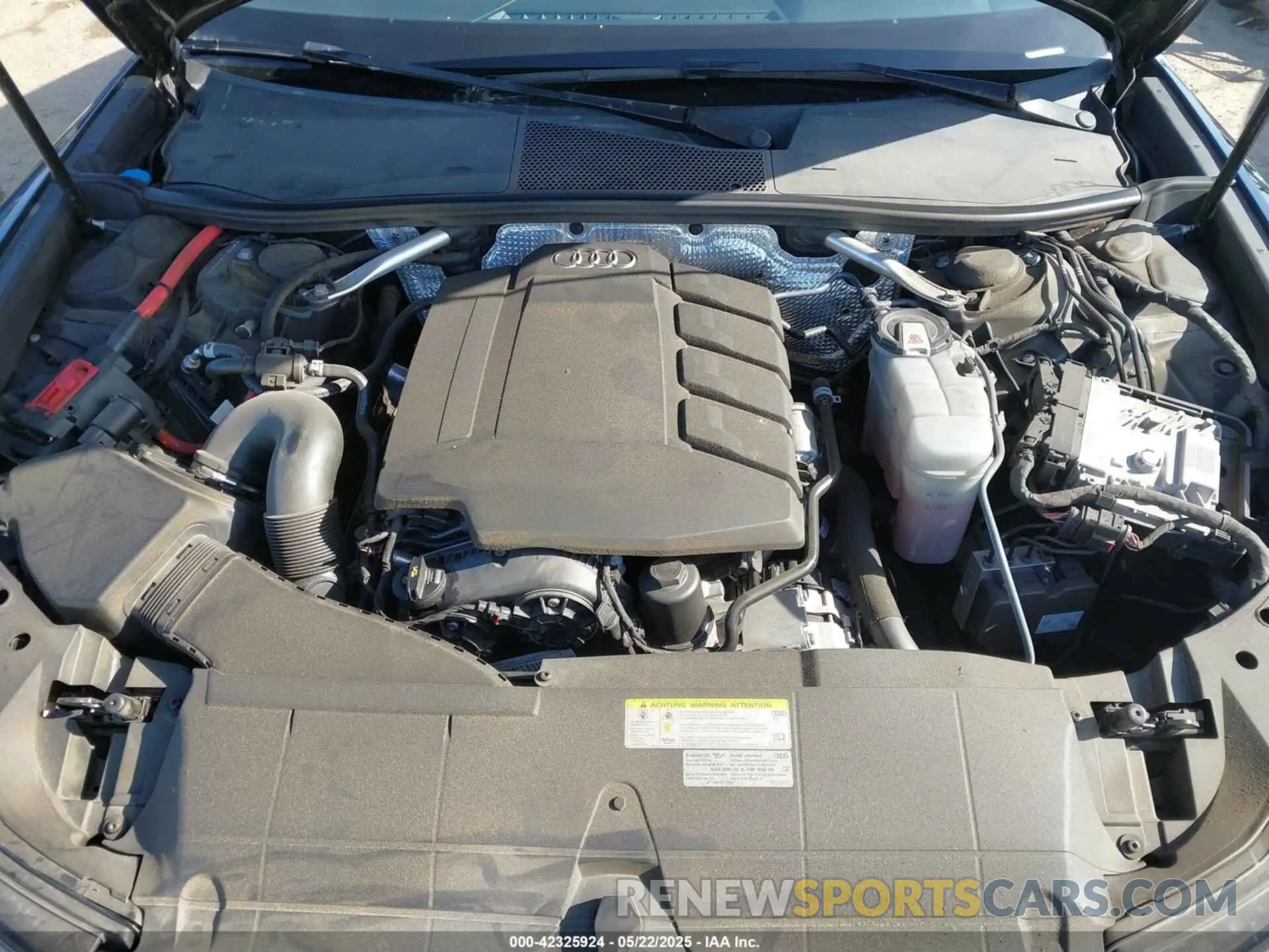 10 fotografías del automóvil dañado WAUD8AF25LN040474 AUDI A6 2020
