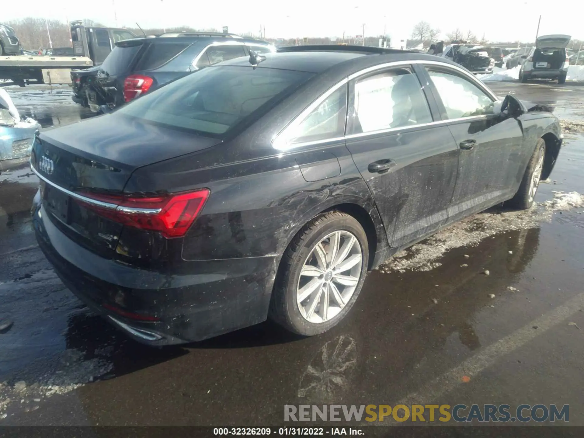 4 fotografías del automóvil dañado WAUE8AF22LN068821 AUDI A6 2020